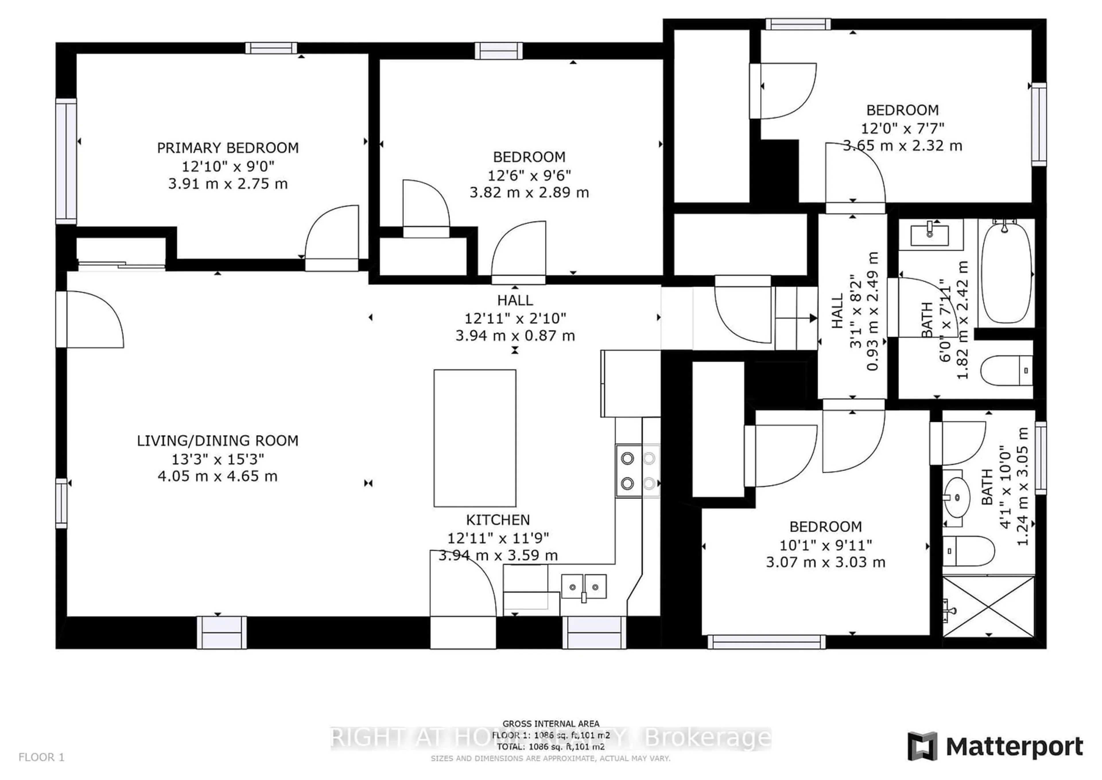 Floor plan for 364 Bridge St, Belleville Ontario K8N 4Z2