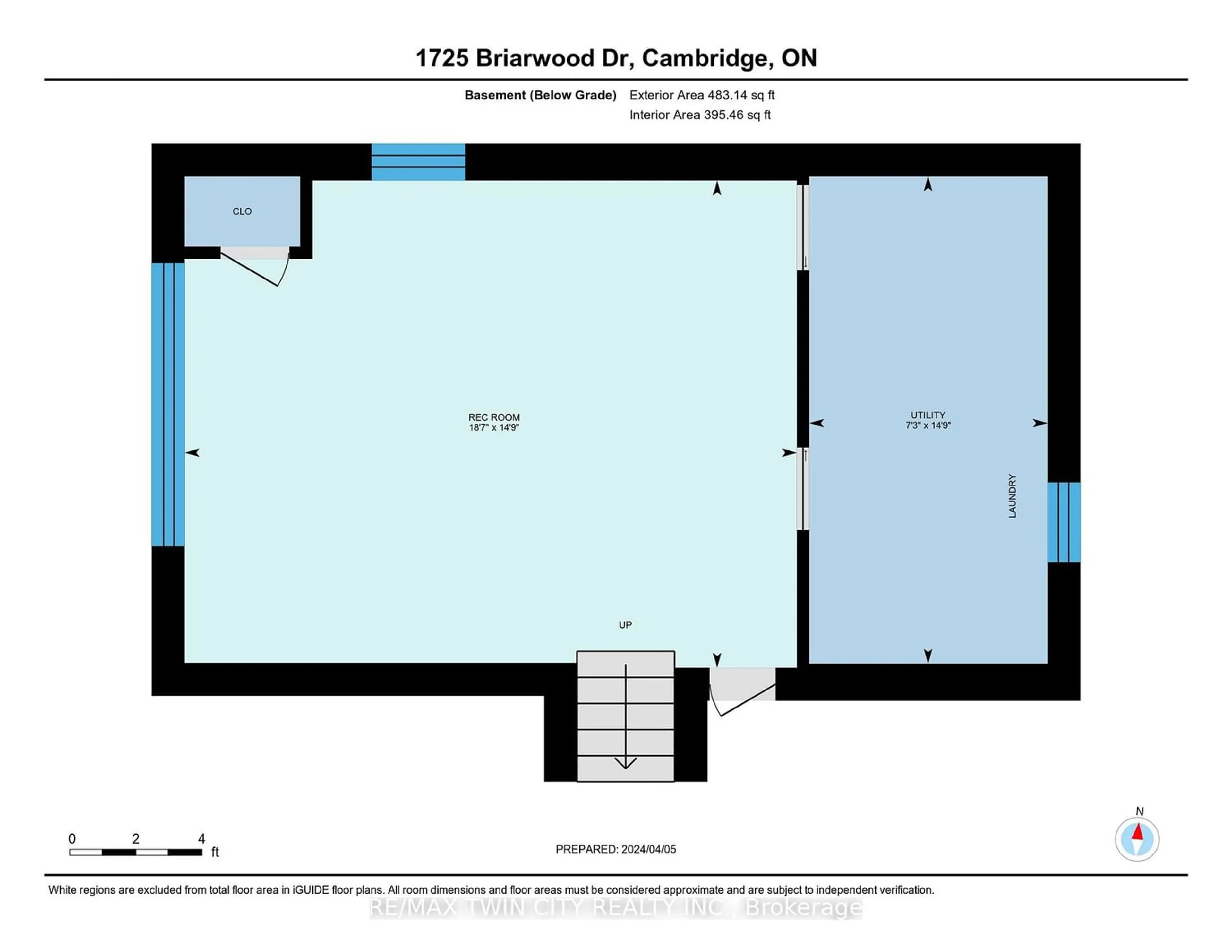 Floor plan for 1725 Briarwood Dr, Cambridge Ontario N3H 5A6