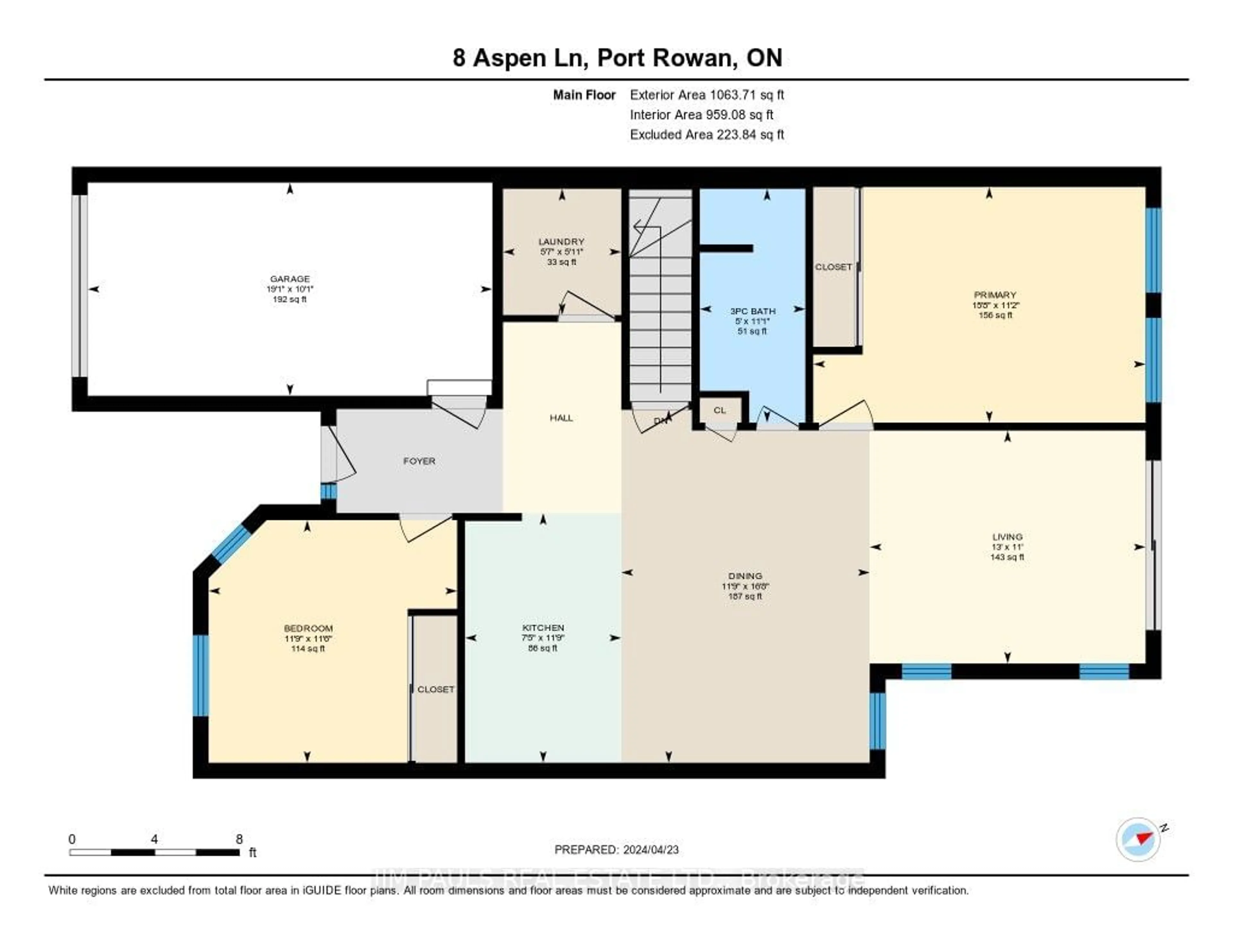 Floor plan for 8 Aspen Lane, Norfolk Ontario N0E 1M0