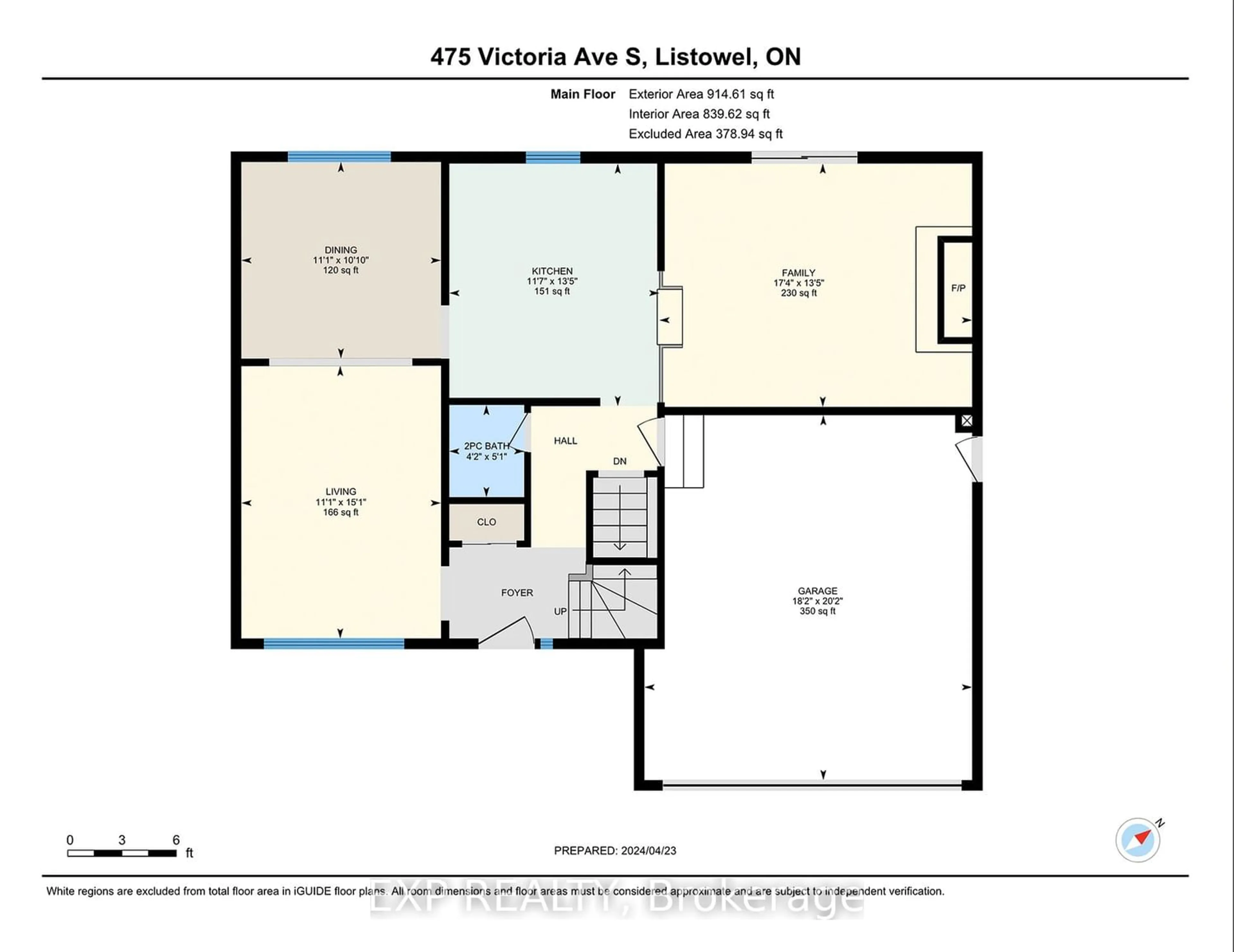 Floor plan for 475 Victoria Ave, North Perth Ontario N4W 3N7