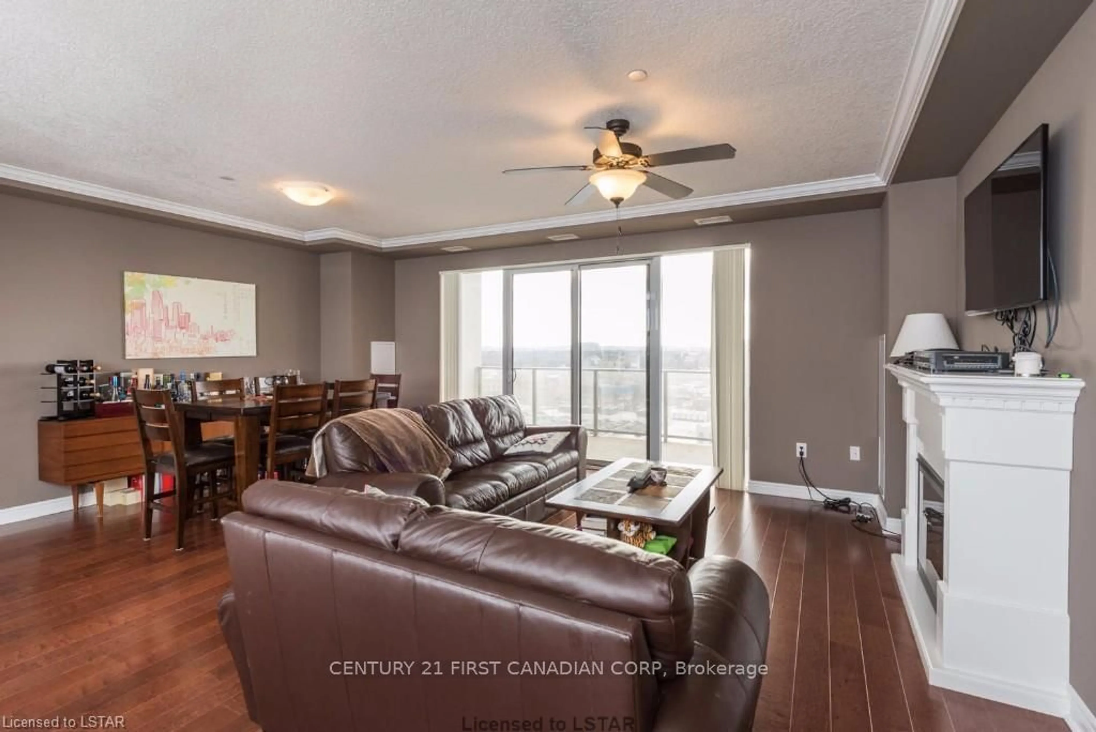 Living room for 330 Ridout St #1307, London Ontario N6A 0A7
