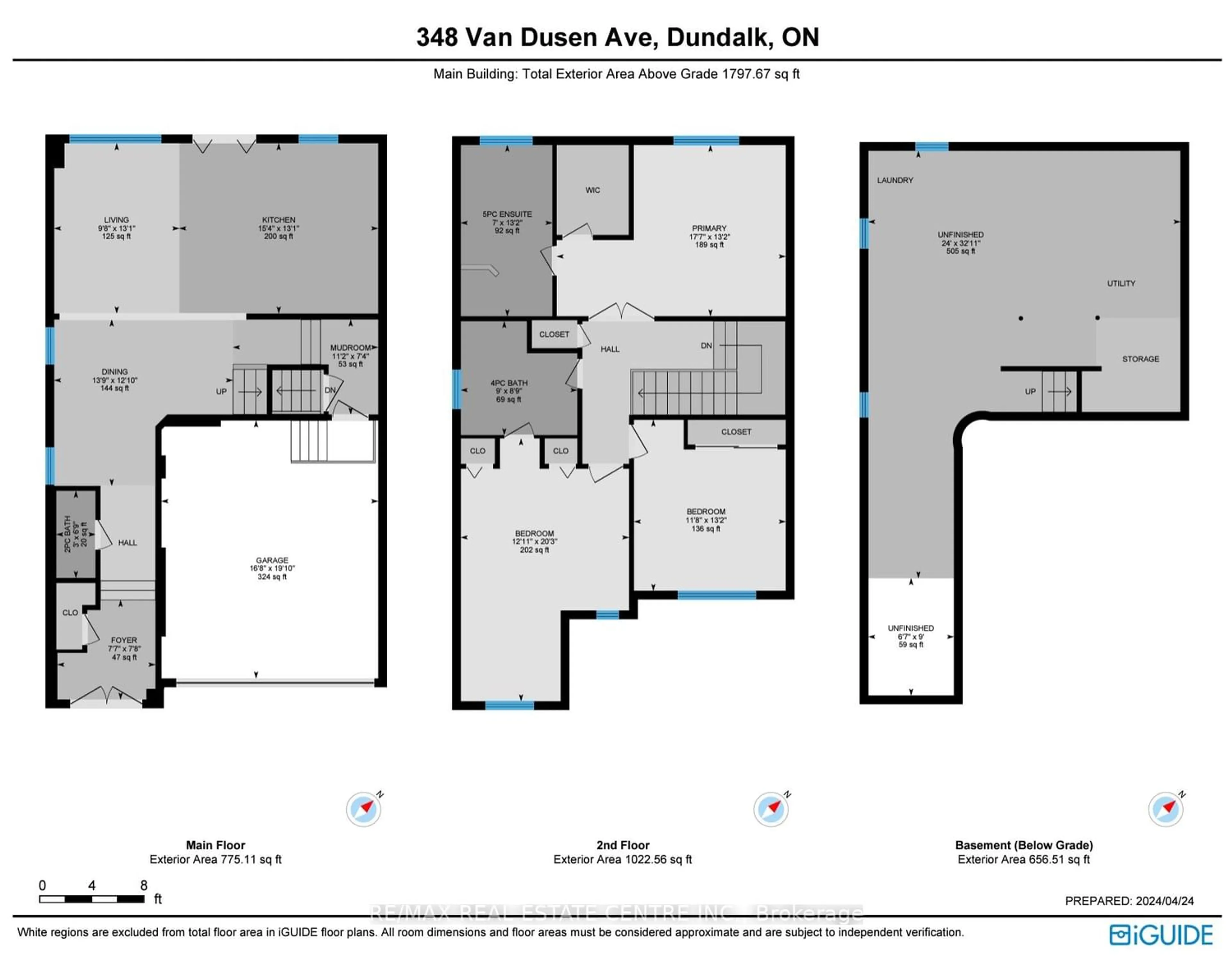 Floor plan for 348 Van Dusen Ave, Southgate Ontario N0C 1B0