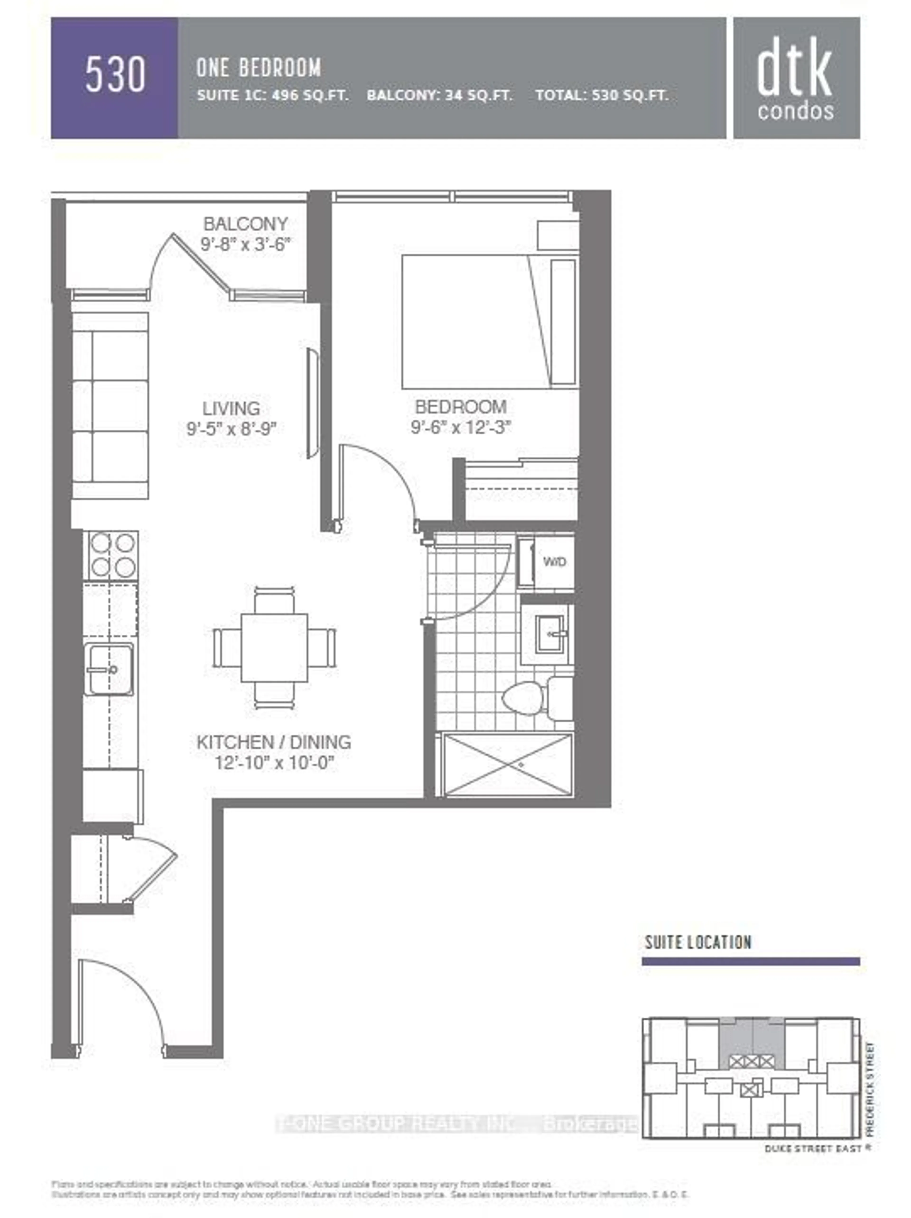 Floor plan for 60 Frederick St #2204, Kitchener Ontario N2H 0C7