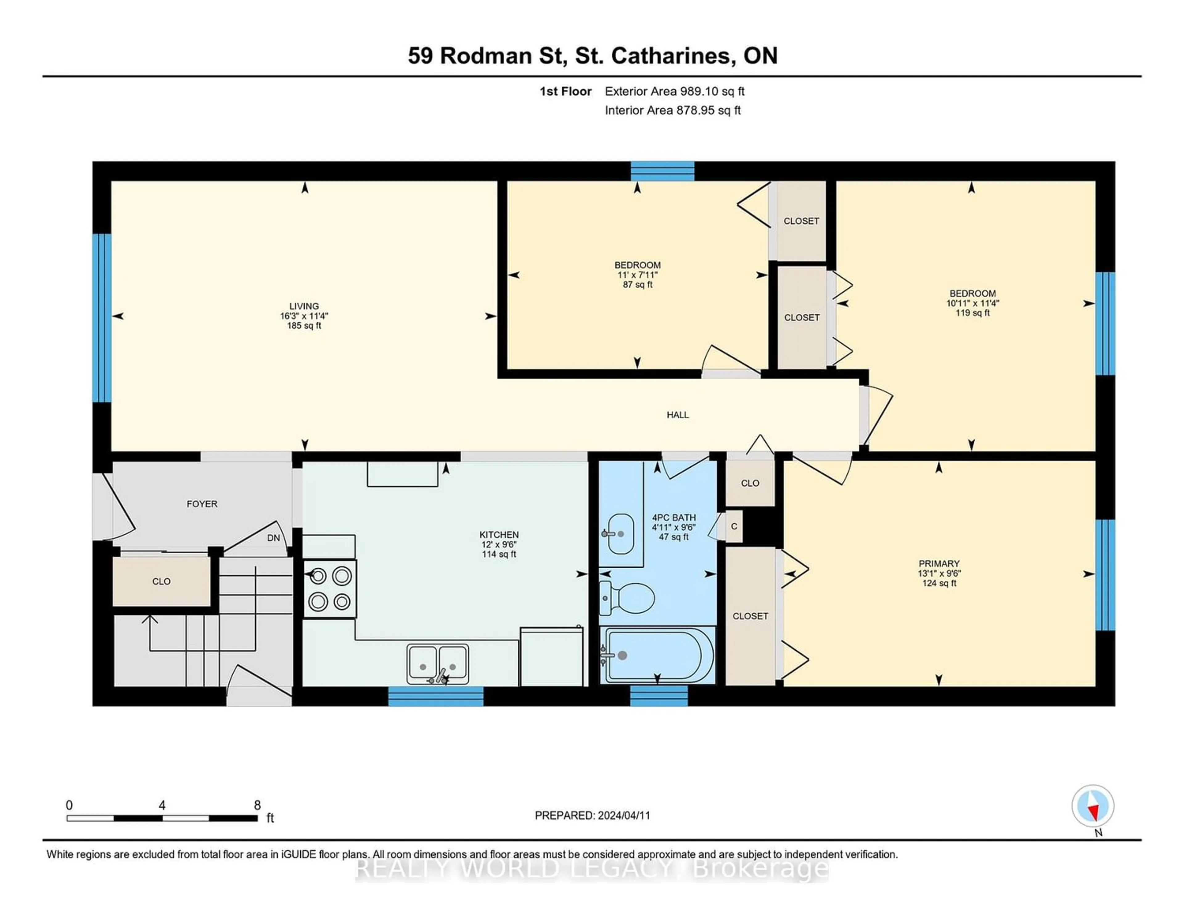 Floor plan for 59 Rodman St, St. Catharines Ontario L2R 5C9