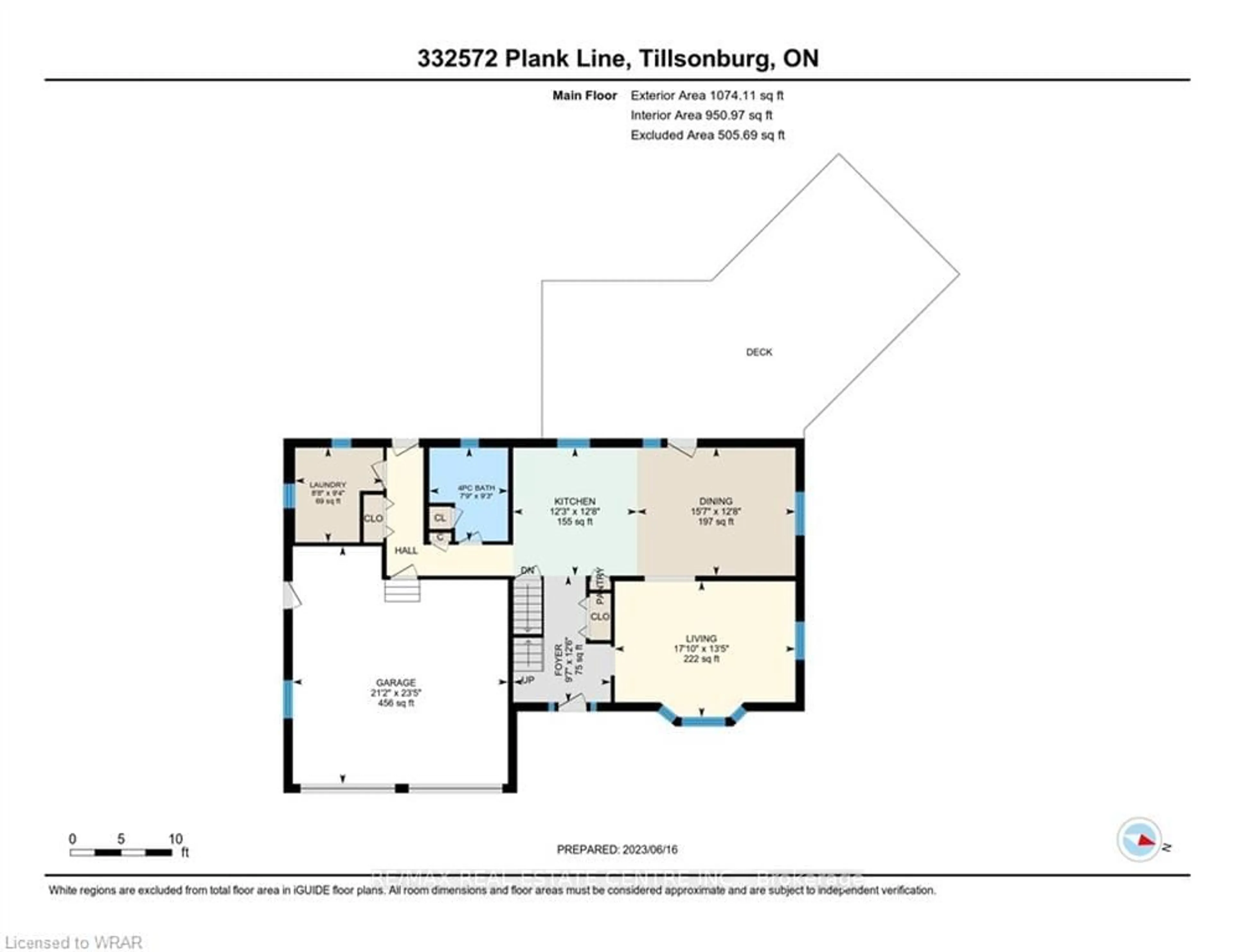 Floor plan for 332572 Plank Line, Tillsonburg Ontario N4G 4H1