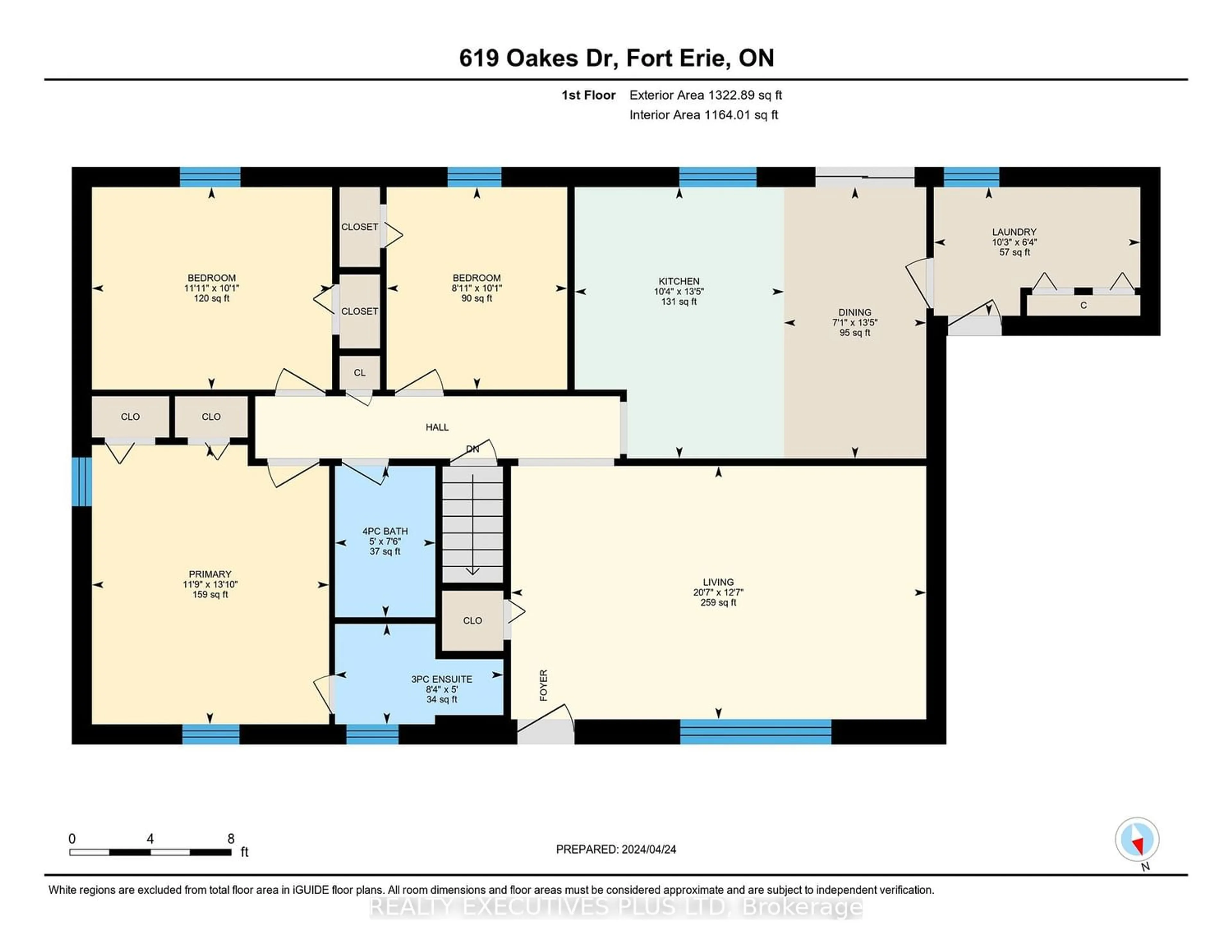 Floor plan for 619 Oakes Dr, Fort Erie Ontario L2A 6B2