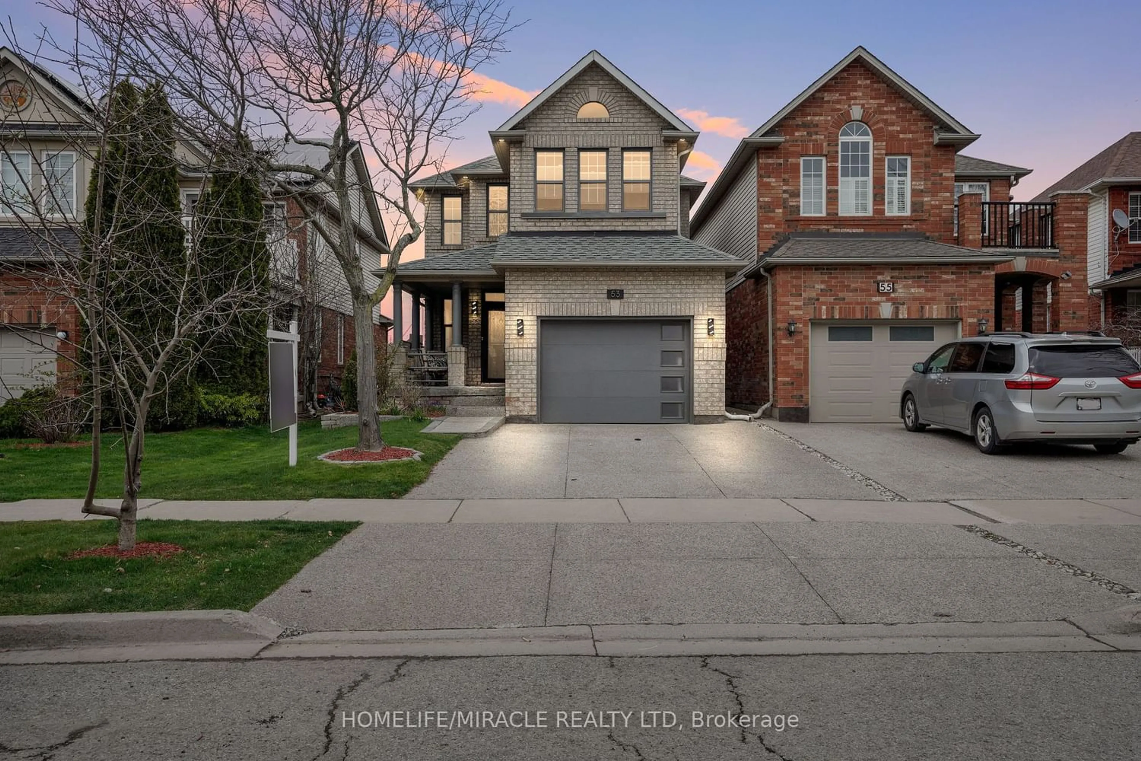 Frontside or backside of a home for 53 Thoroughbred Blvd, Hamilton Ontario L9K 1M3