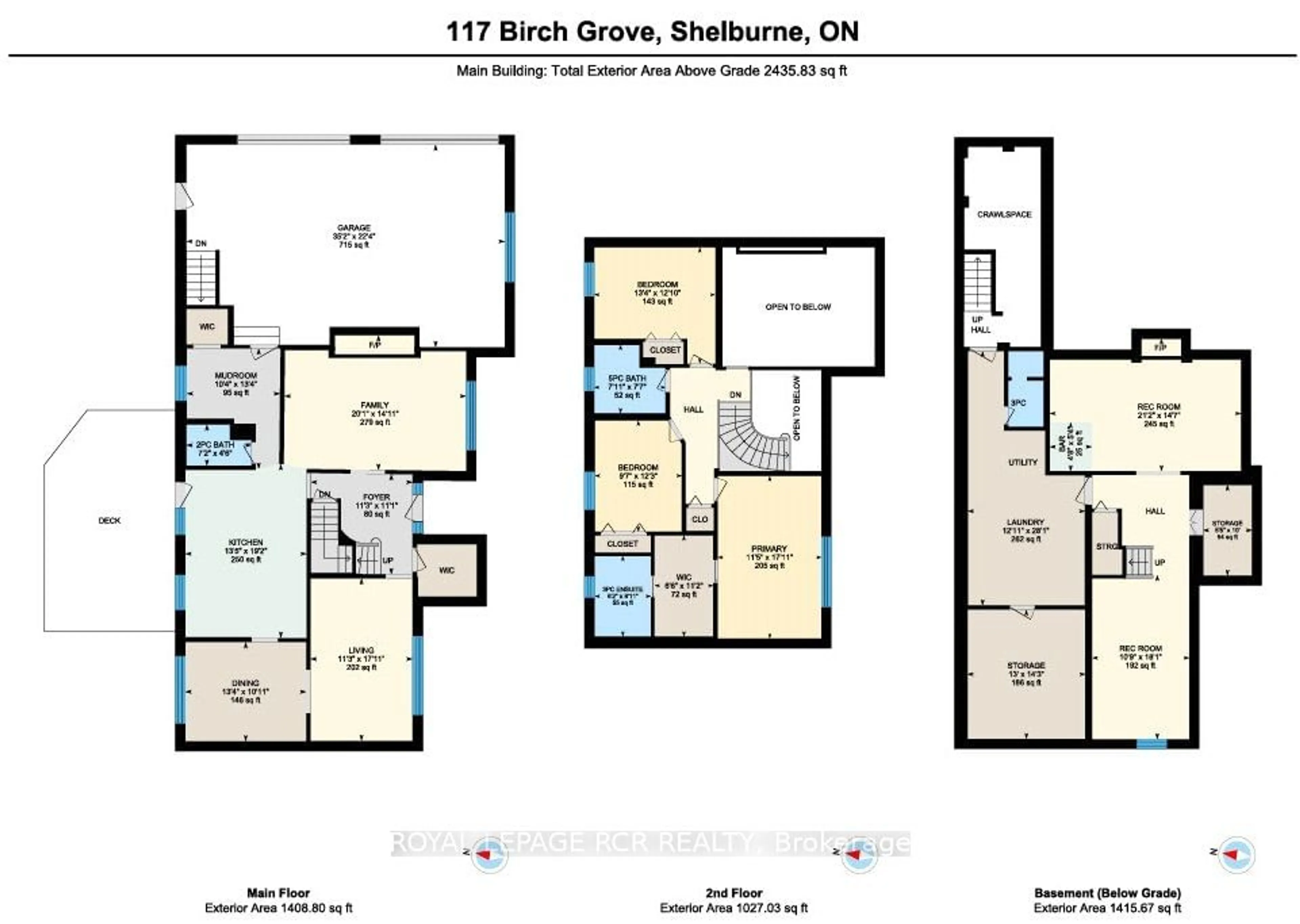 Floor plan for 117 Birch Grve, Shelburne Ontario L9V 2W3
