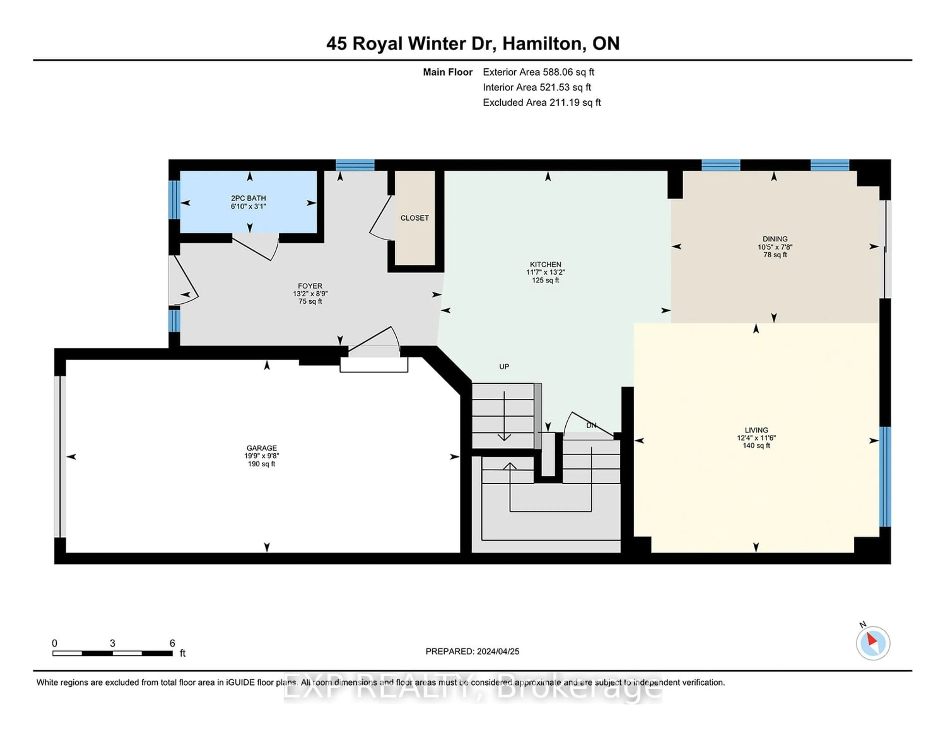 Floor plan for 45 Royal Winter Dr #32, Hamilton Ontario L0R 1C0