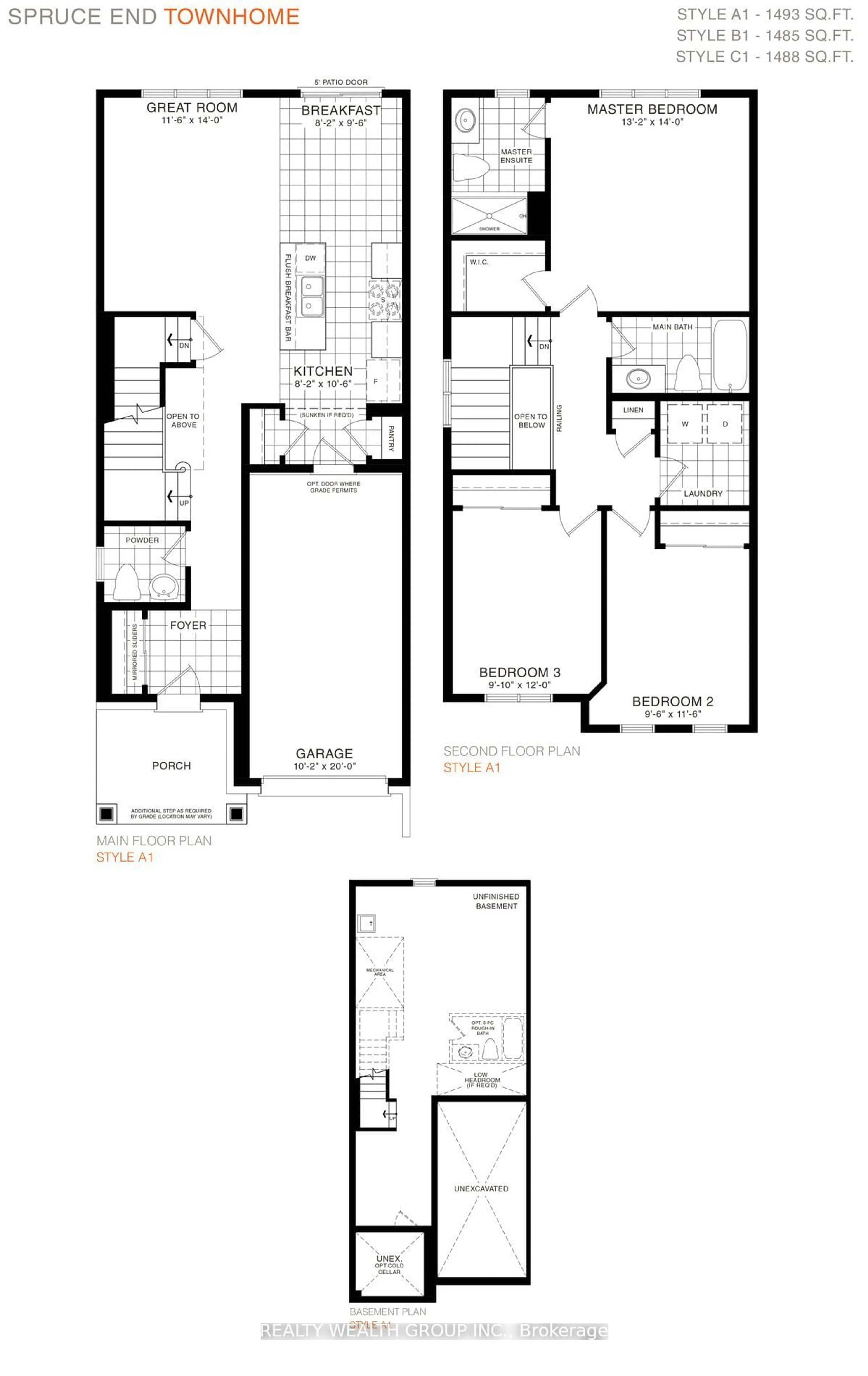 Floor plan for 159 Vanilla Tr, Thorold Ontario L2V 0L1