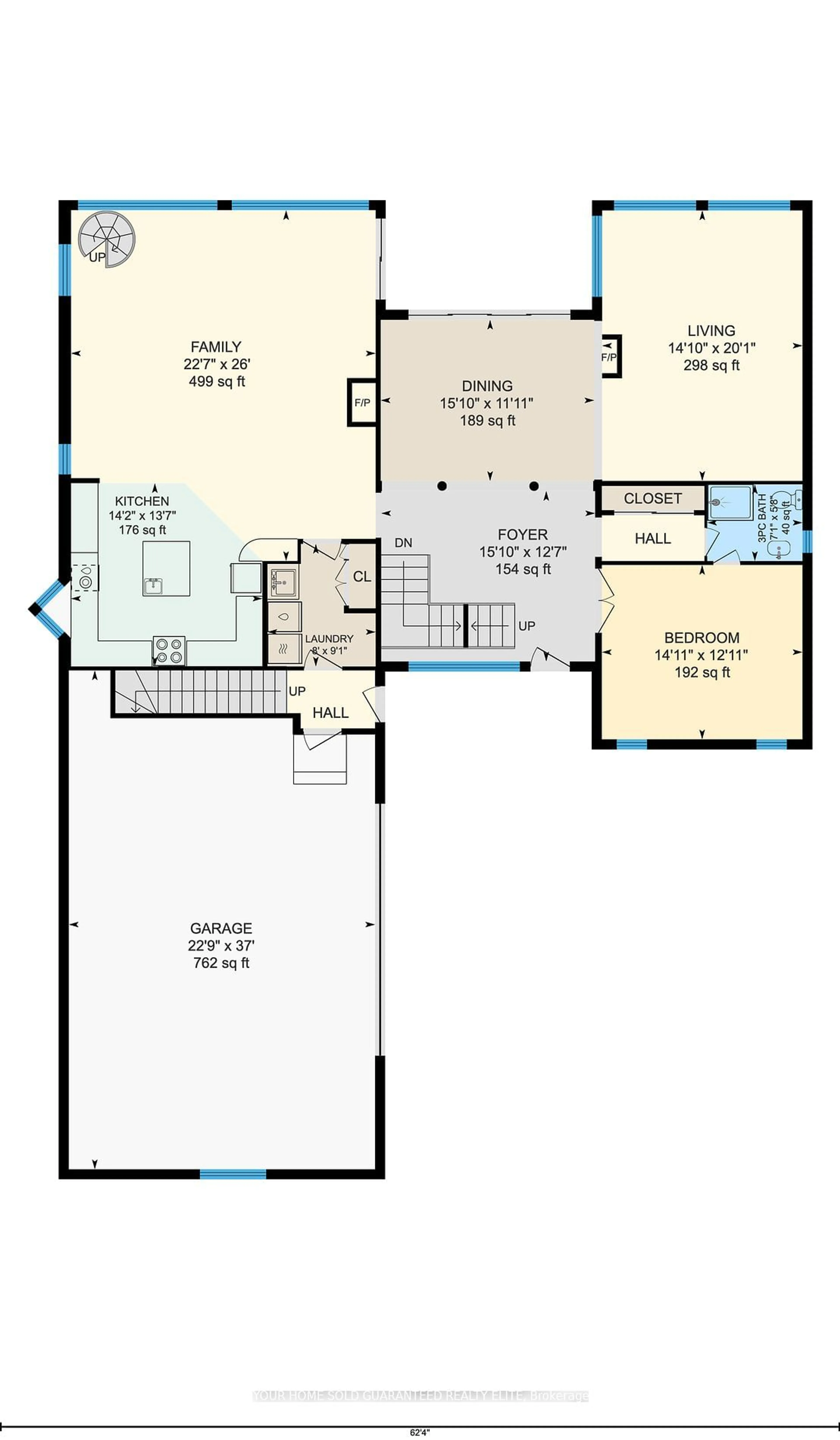 Floor plan for 134 Olive St, Grimsby Ontario L3M 5C8