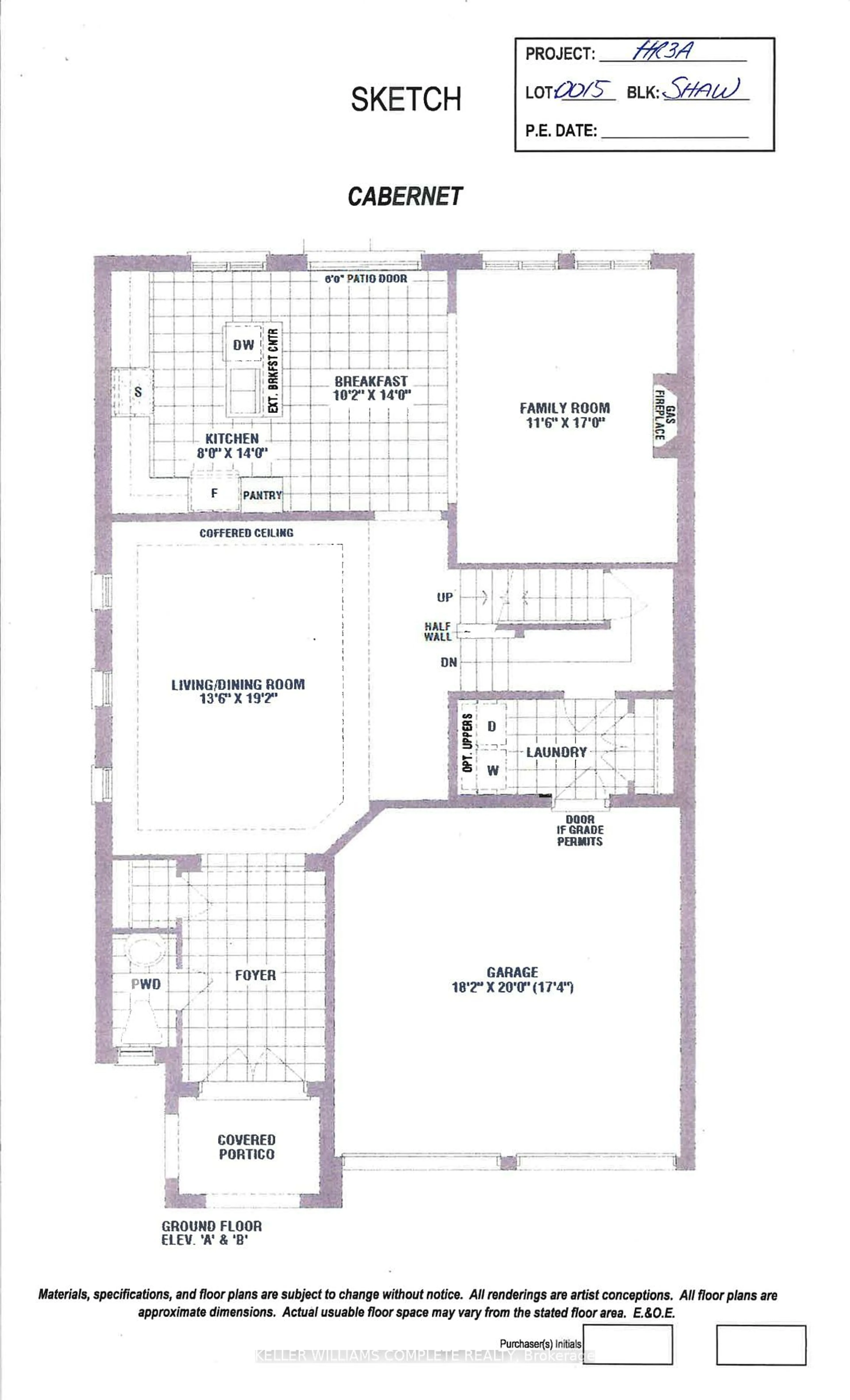 Floor plan for 64 Shawbridge Crt, Hamilton Ontario L8J 0J8