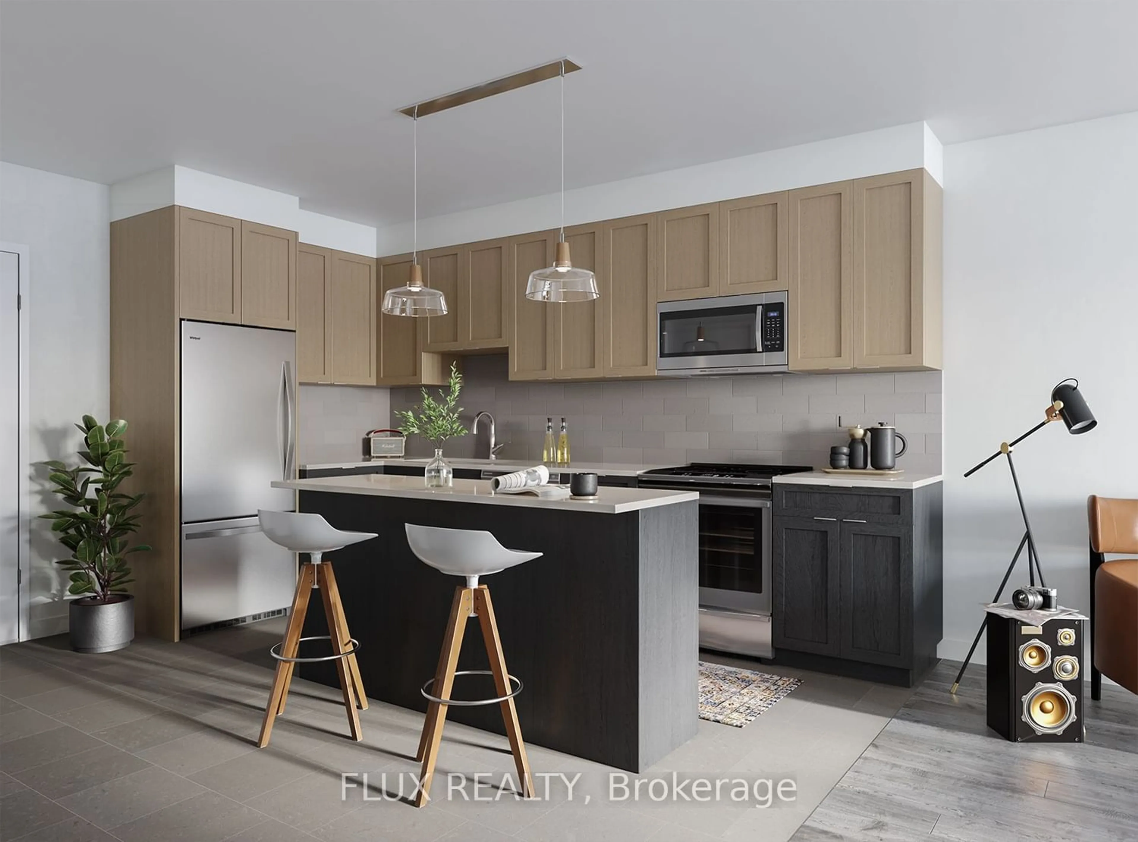 Contemporary kitchen for 93 Arthur St #506, Guelph Ontario N1E 5K2