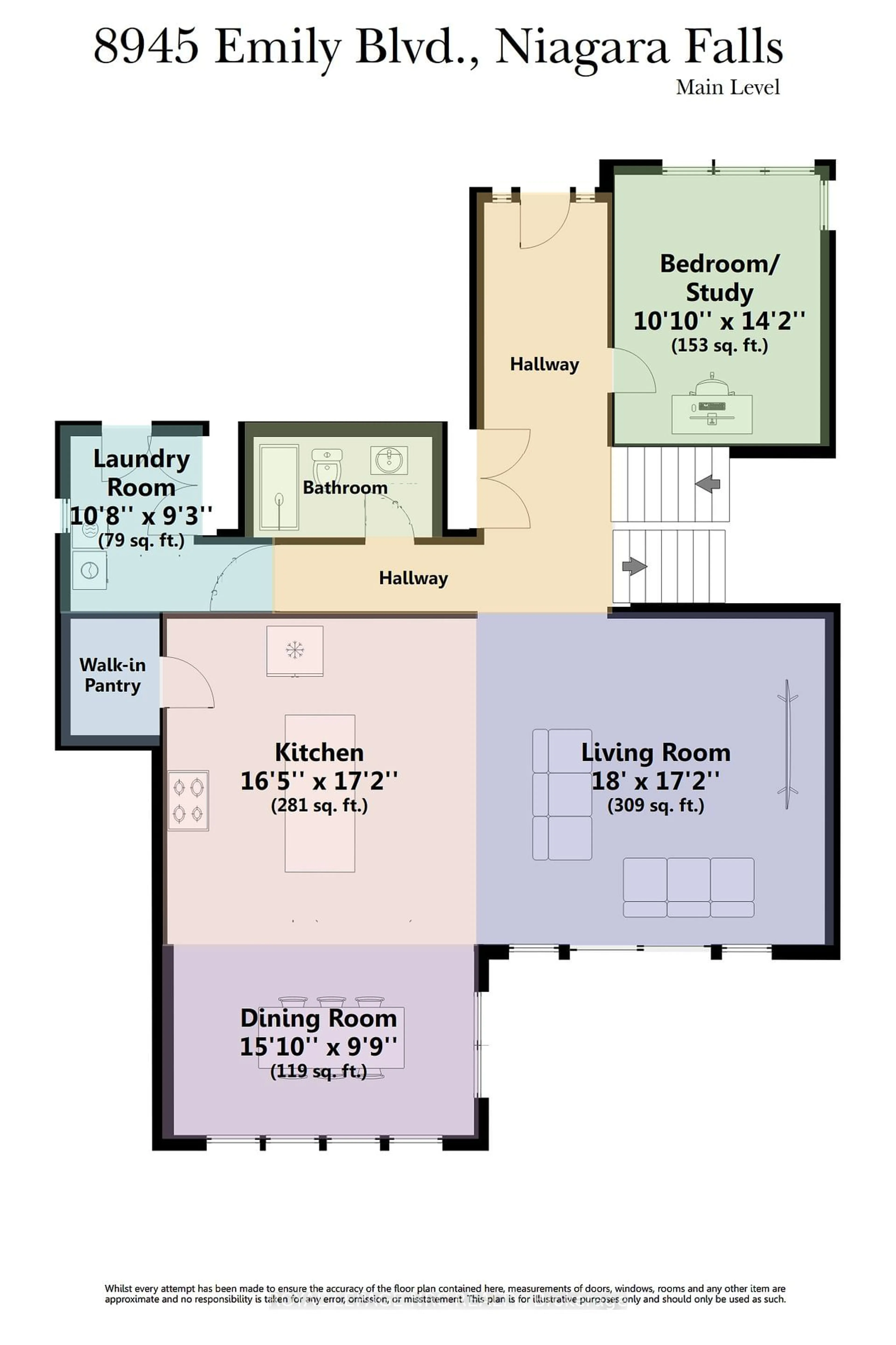 Floor plan for 8945 Emily Blvd, Niagara Falls Ontario L2H 3T1