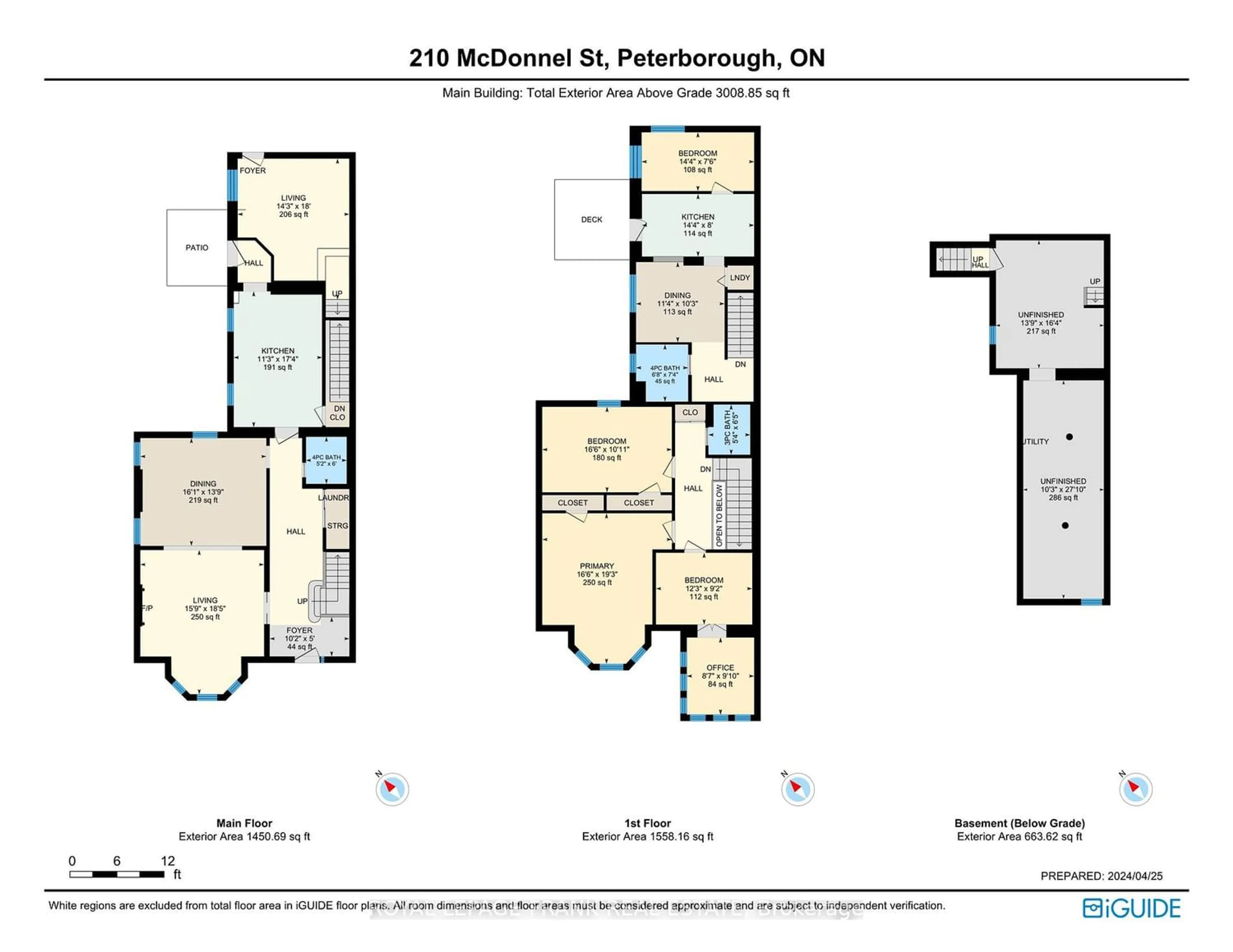 Floor plan for 210 Mcdonnel St, Peterborough Ontario K9H 2V9