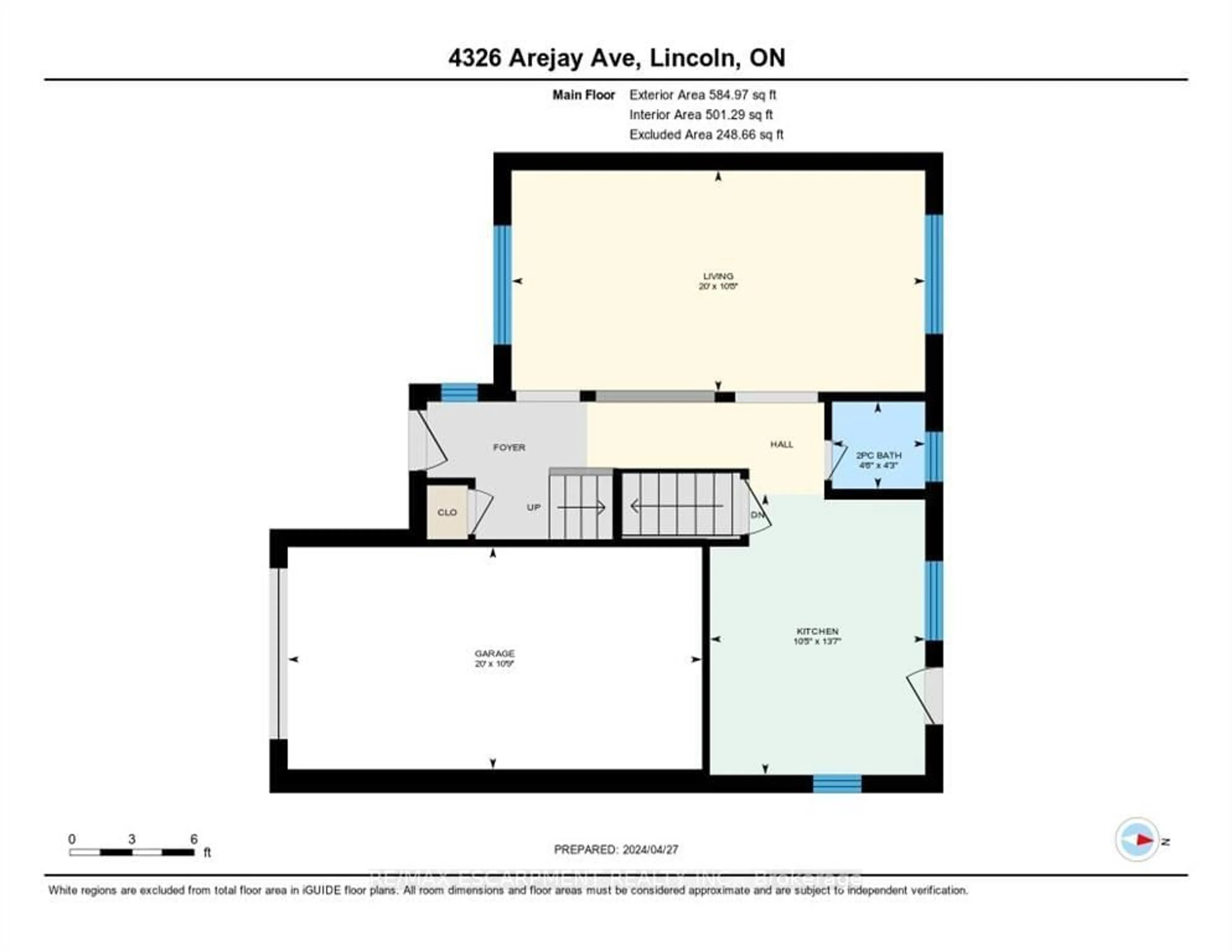 Floor plan for 4326 Arejay Ave, Lincoln Ontario L3J 0P7