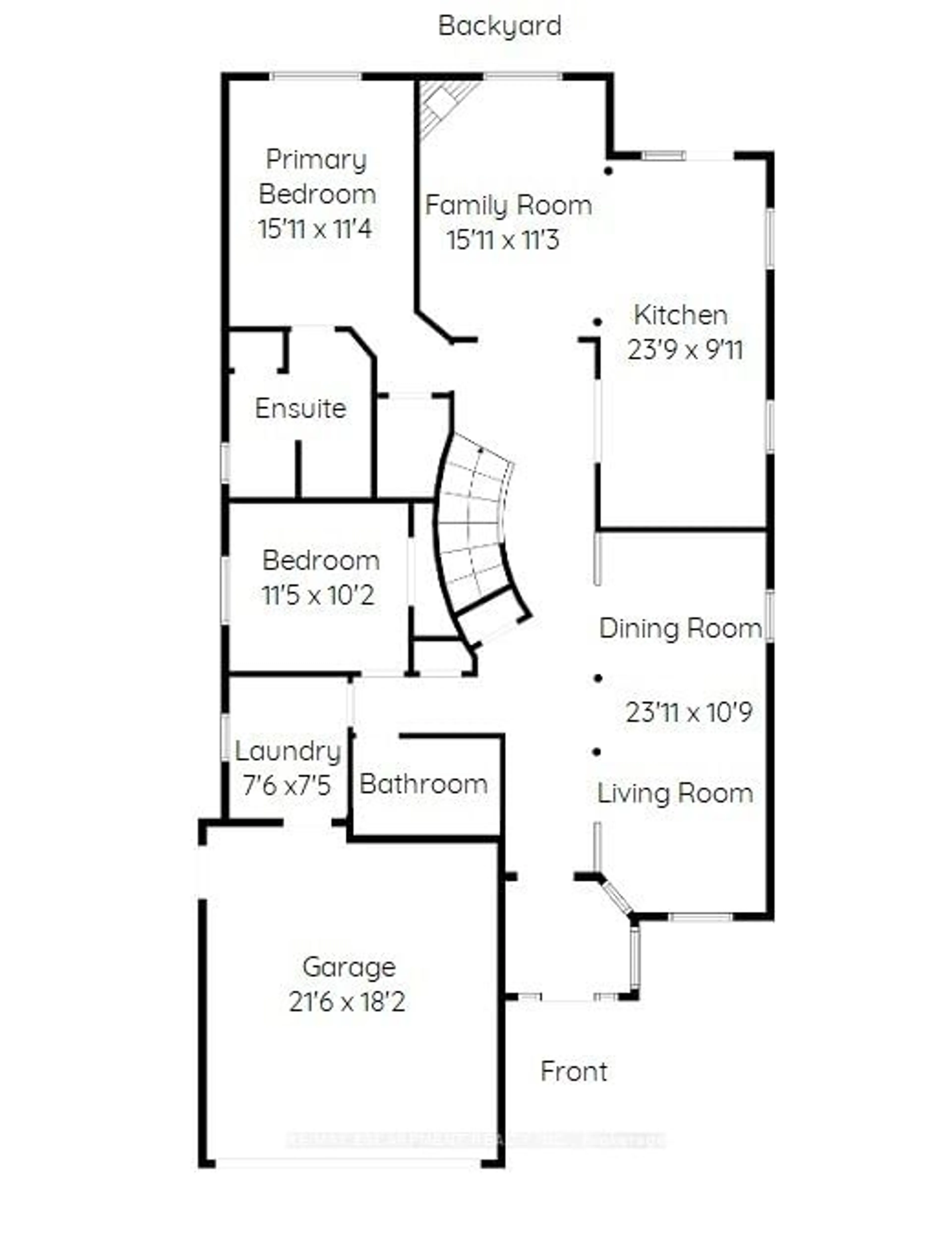 Floor plan for 211 Valridge Dr, Hamilton Ontario L9G 5C5