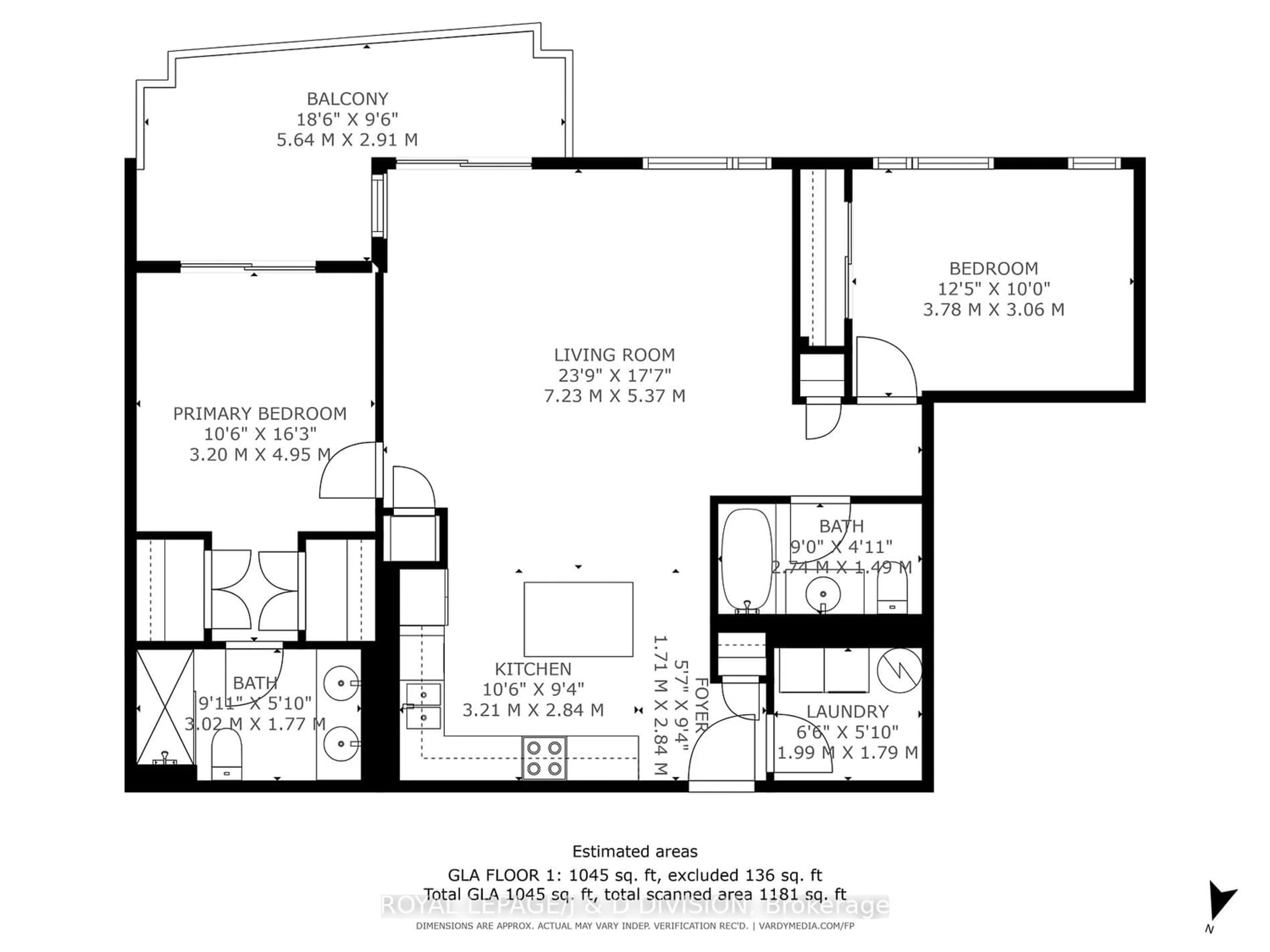Floor plan for 19A West St #403, Kawartha Lakes Ontario K9V 1C4