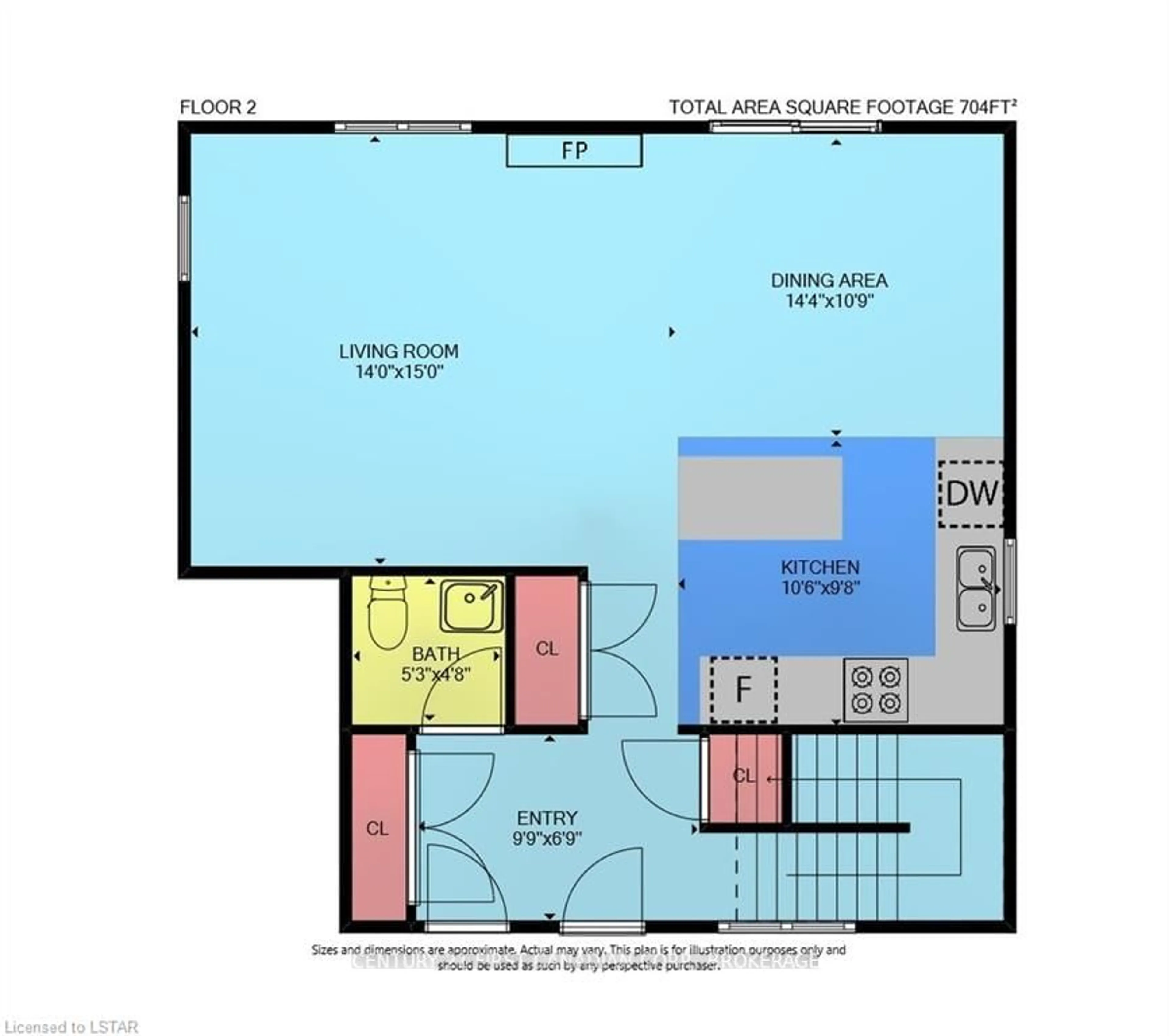 Floor plan for 429 GEORGE St, Central Elgin Ontario N5L 1G4