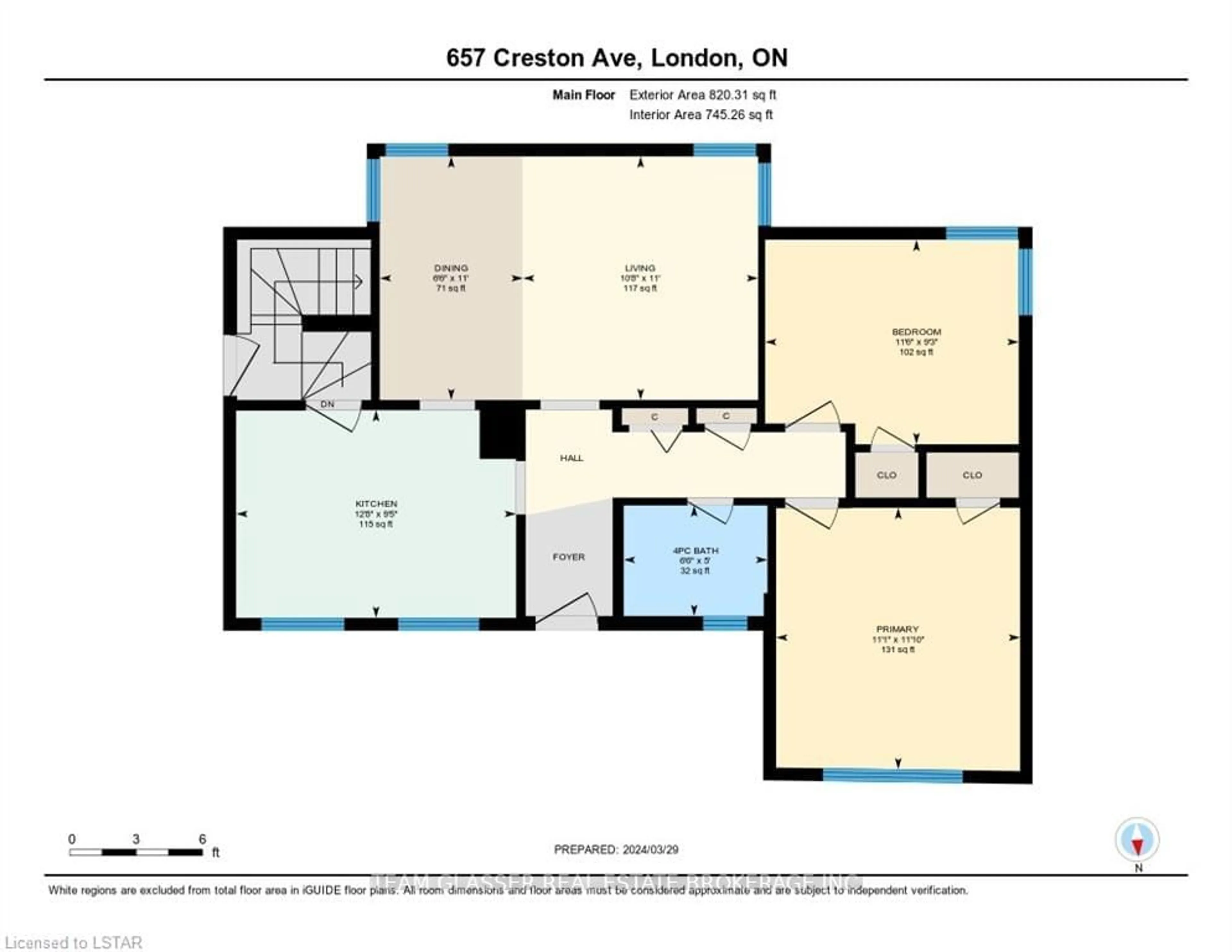 Floor plan for 657 Creston Ave, London Ontario N6C 3A9