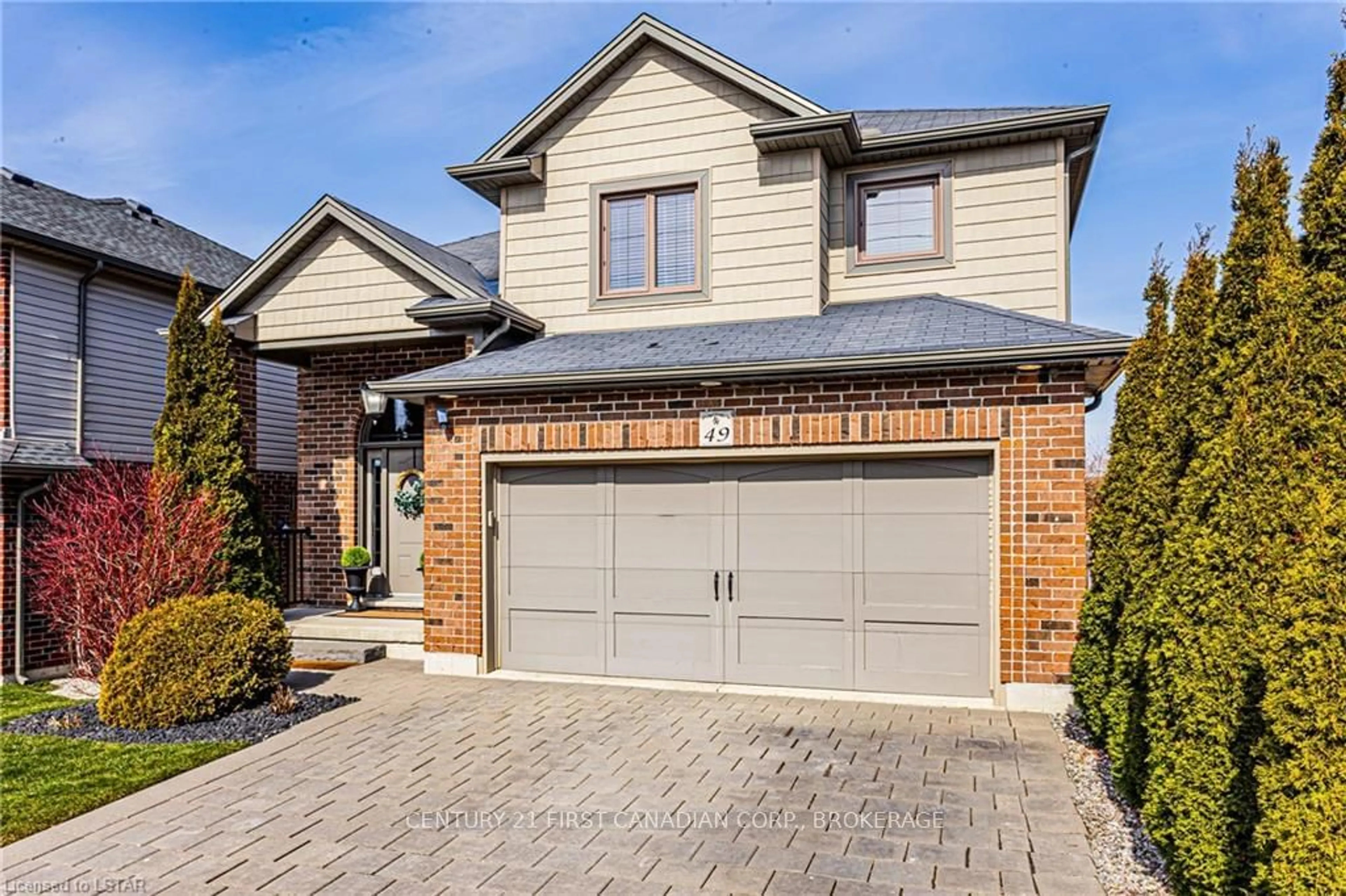 Home with brick exterior material for 70 Tanoak Dr #49, London Ontario N6G 5R3