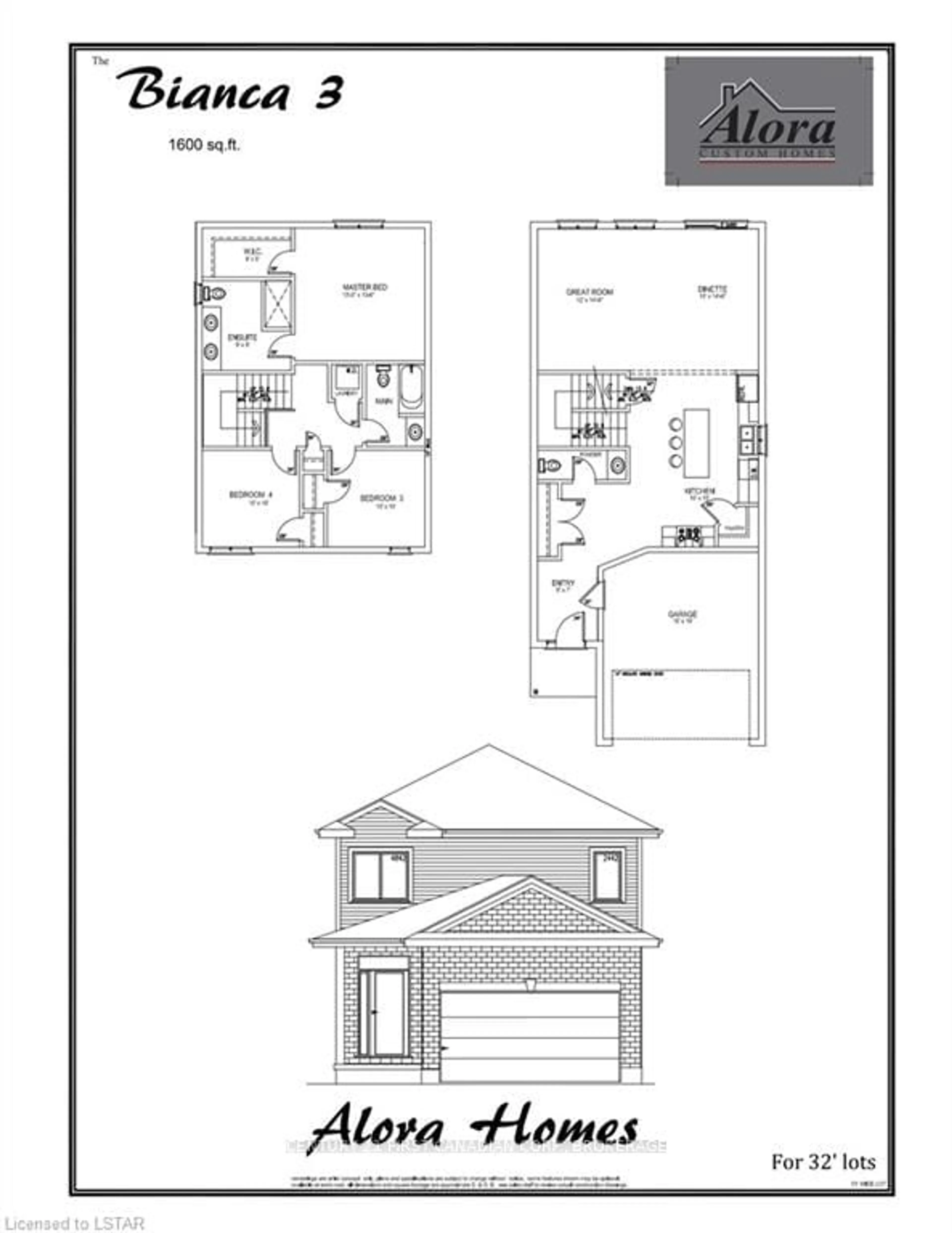 Floor plan for Lot 1 Marconi Crt, London Ontario N5V 0C9