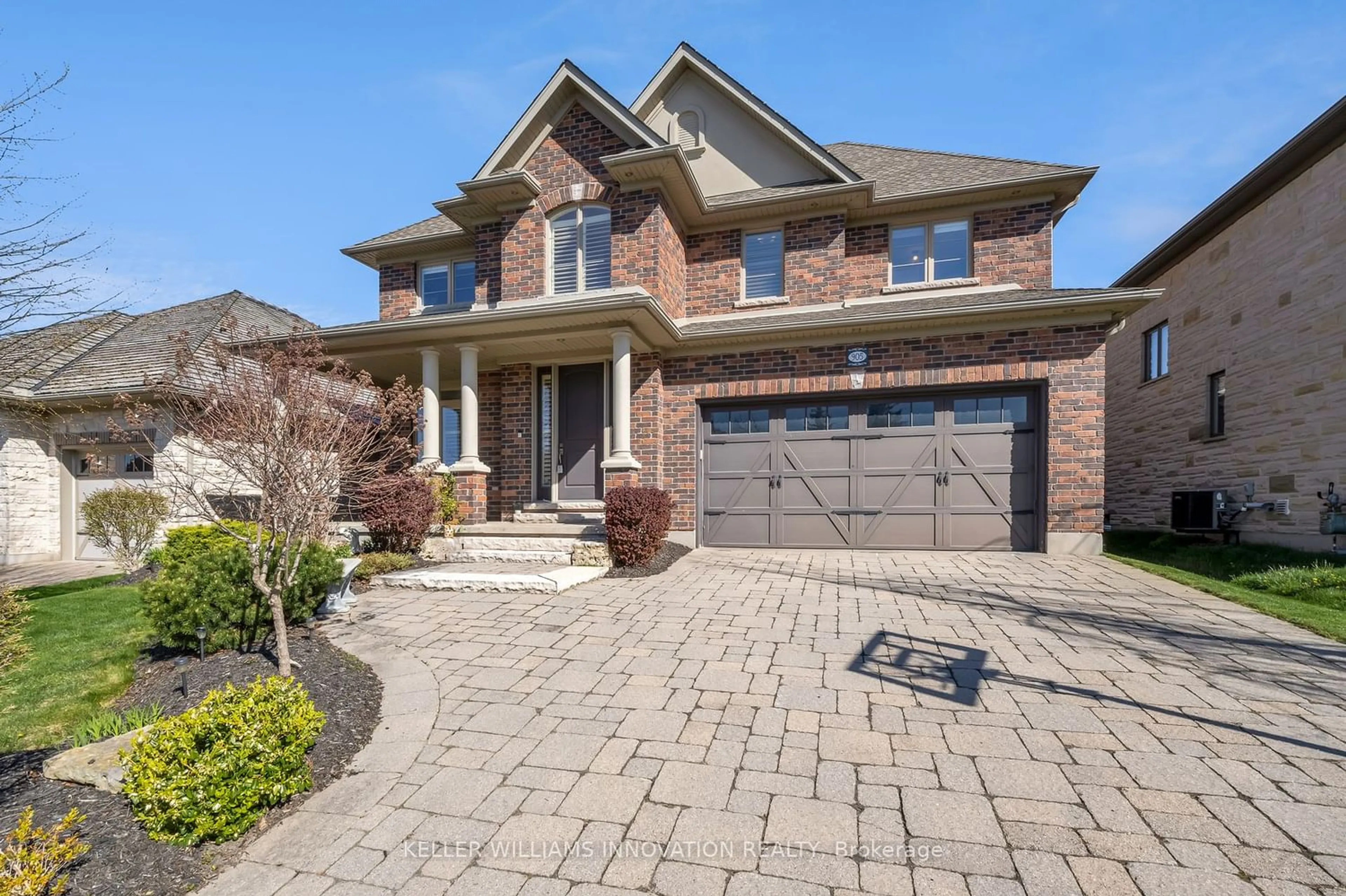 Home with brick exterior material for 905 Riverstone Crt, Kitchener Ontario N2P 0A3