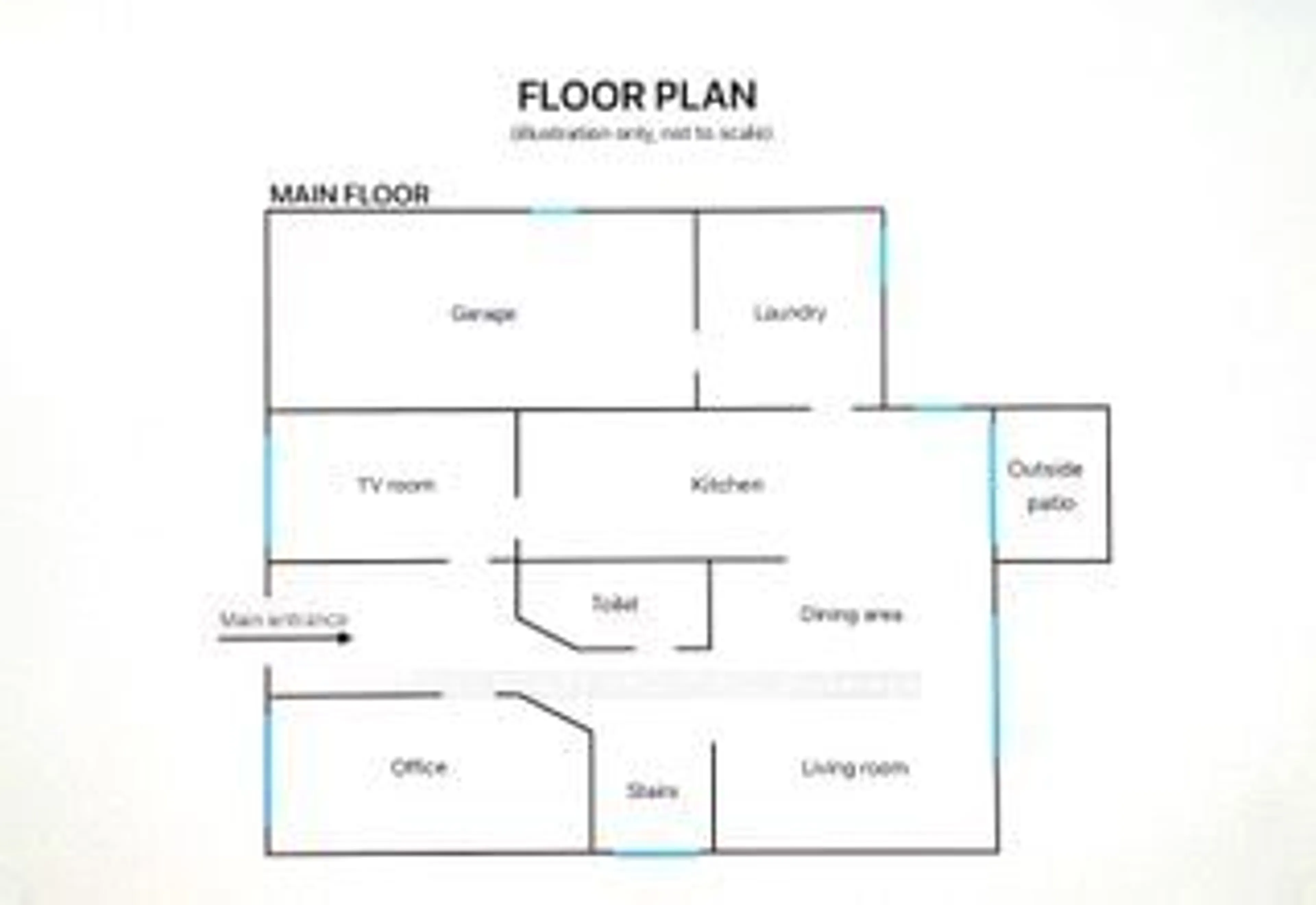 Floor plan for 6 Simmons Crt, Quinte West Ontario K8V 6M9