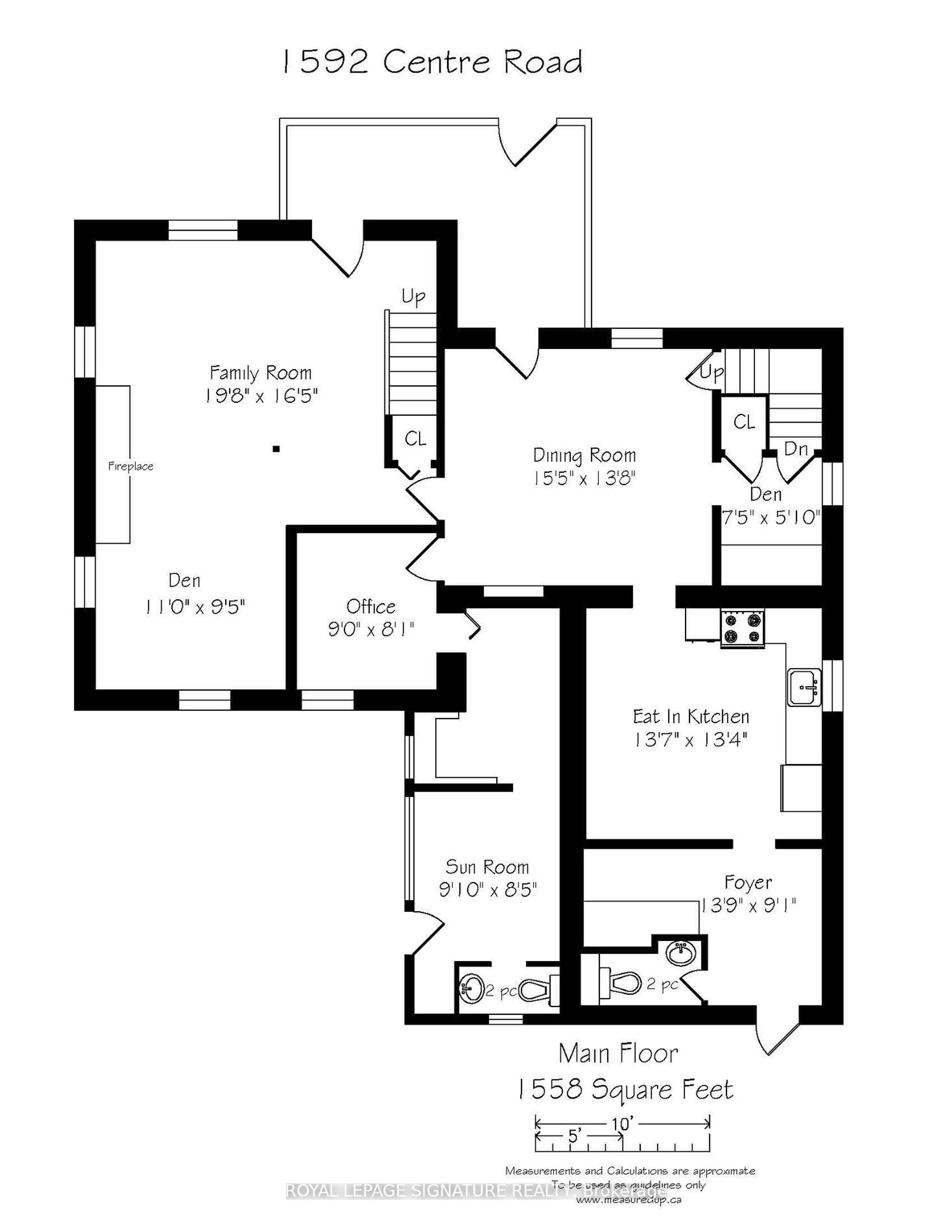 Floor plan for 1592 Centre Rd, Hamilton Ontario L8N 2Z7