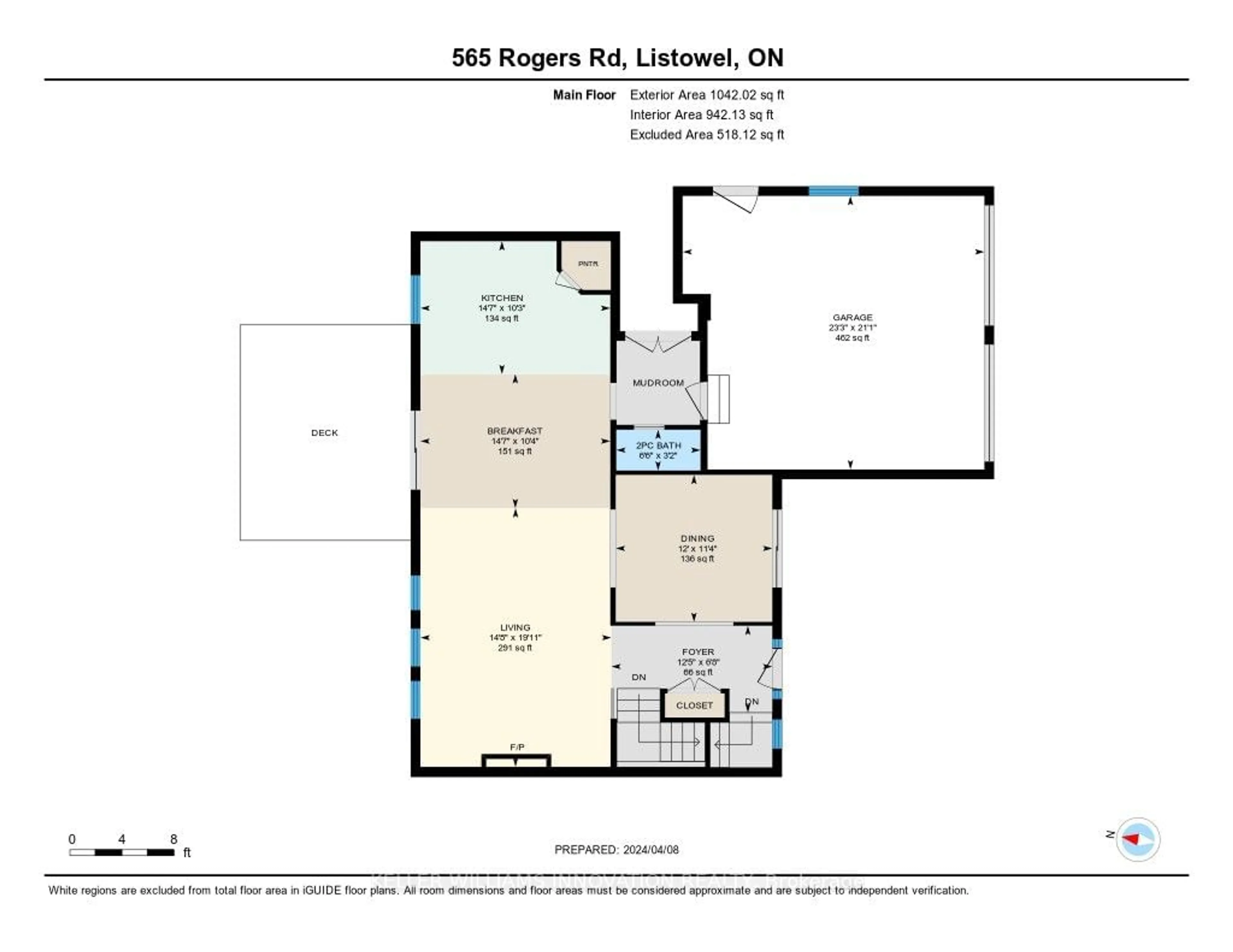 Floor plan for 565 Rogers Rd, North Perth Ontario N4W 1V5