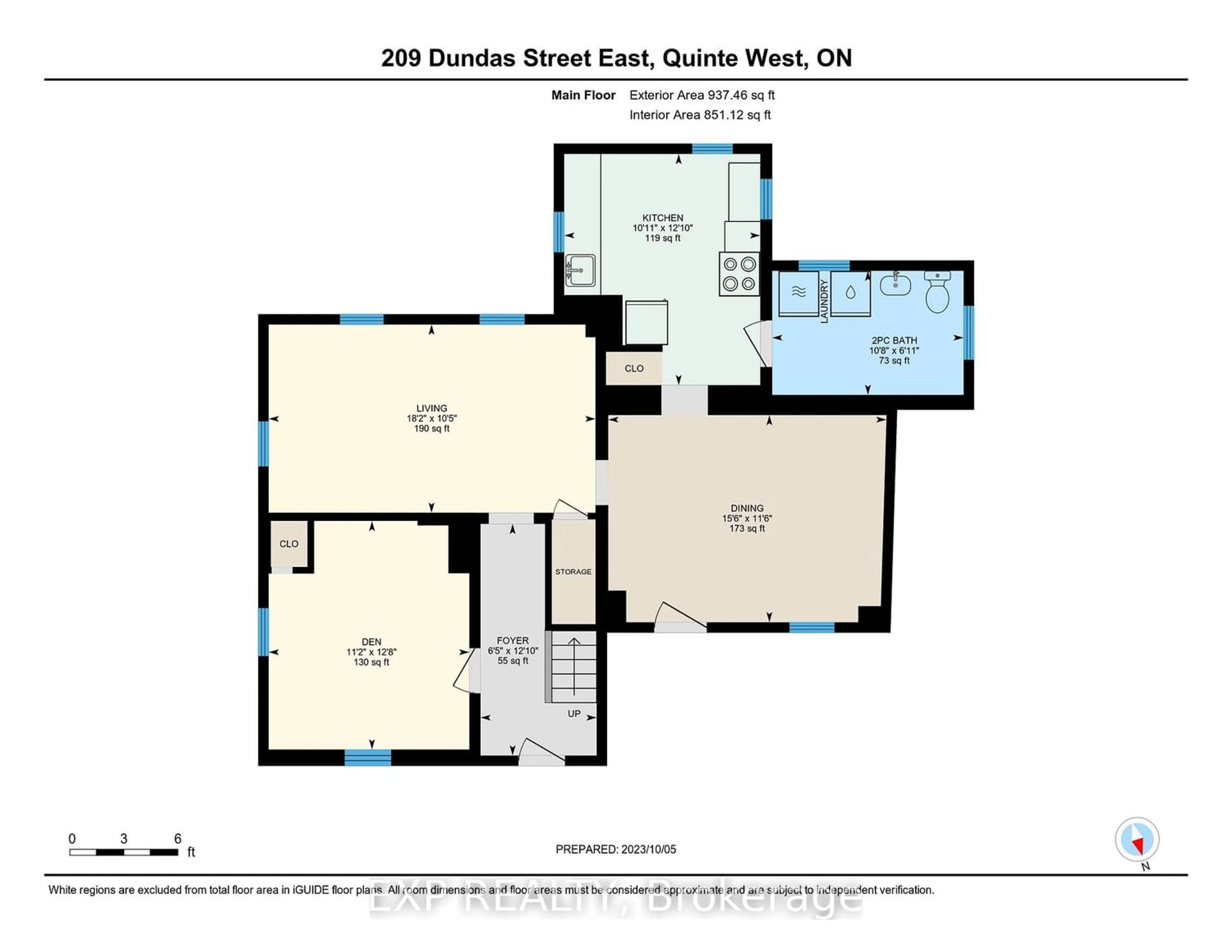 Floor plan for 209 Dundas St, Quinte West Ontario K8V 1M1
