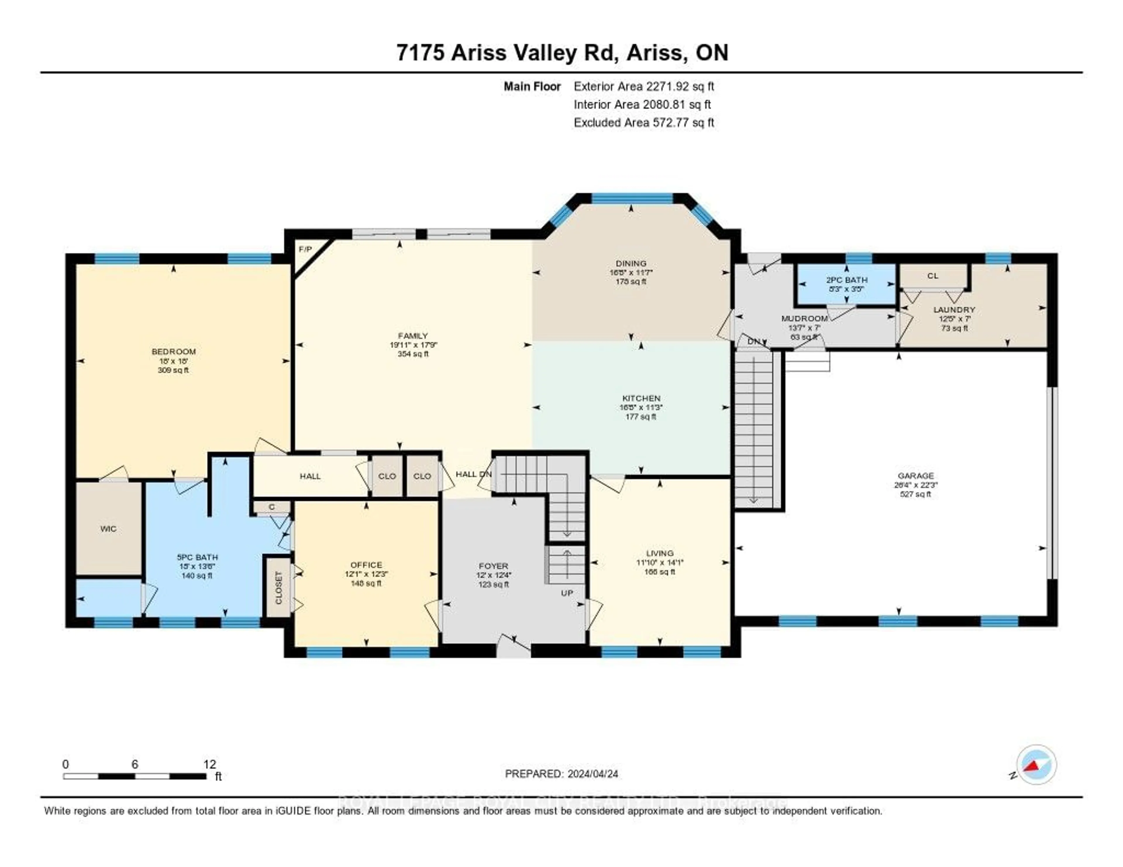Floor plan for 7175 Ariss Valley Rd, Guelph/Eramosa Ontario N0B 1B0