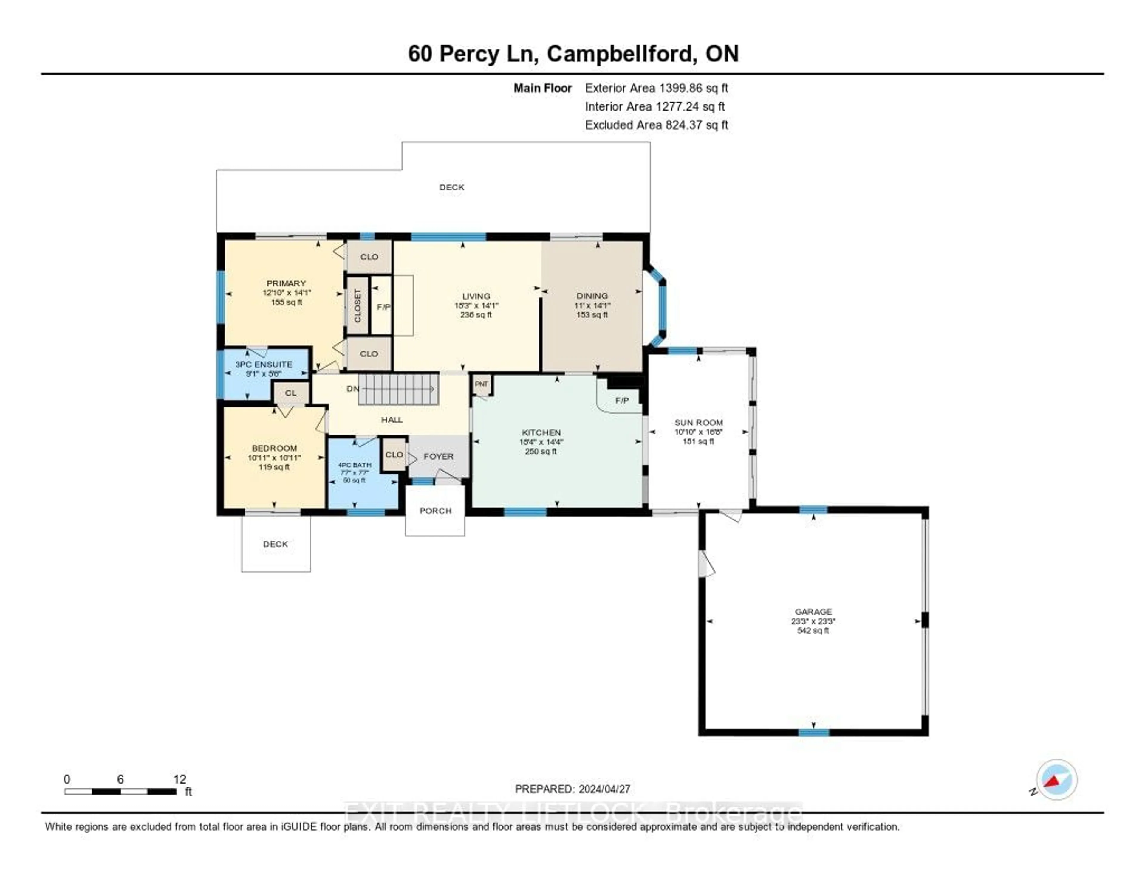Floor plan for 60 Percy Lane, Trent Hills Ontario K0L 1L0