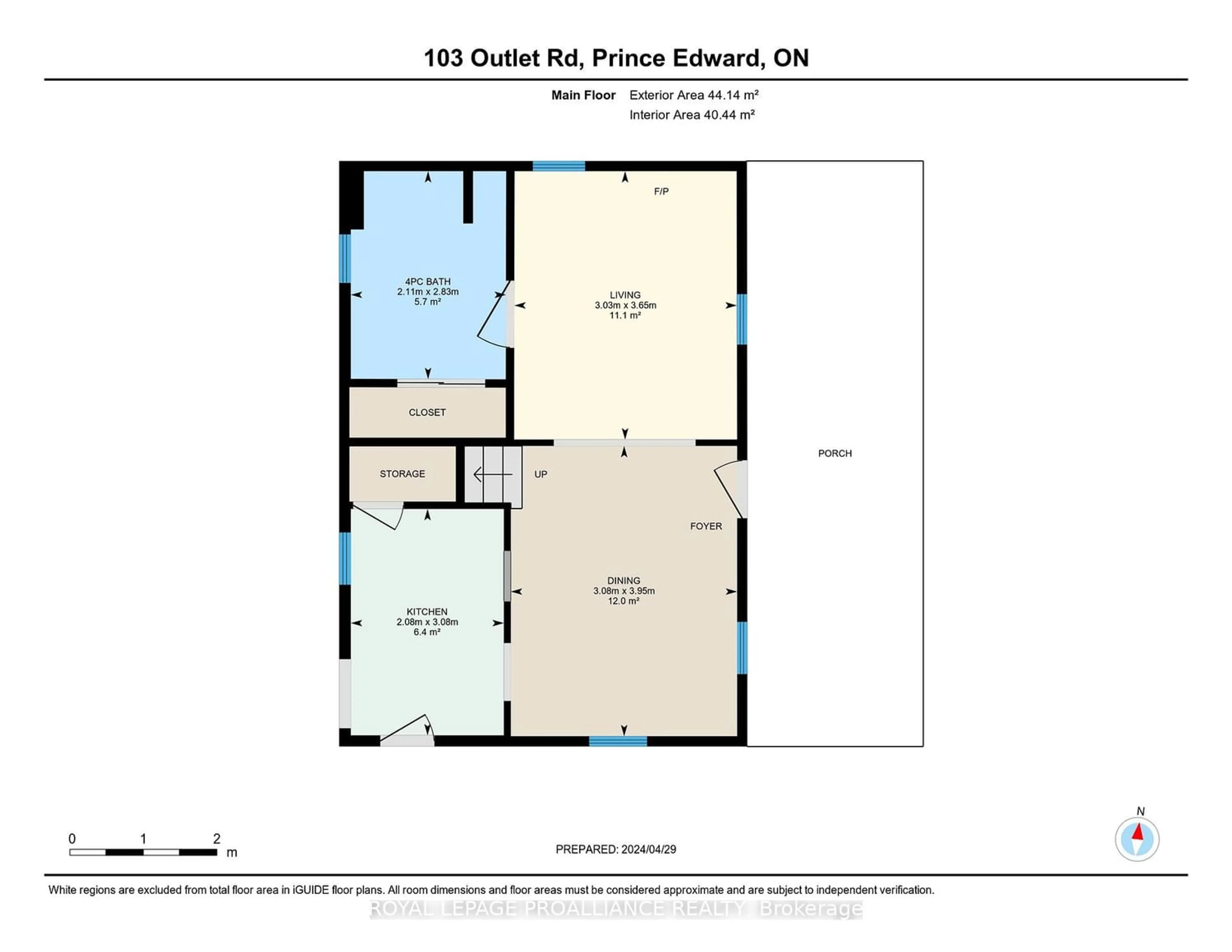 Floor plan for 103 Outlet Rd, Prince Edward County Ontario K0K 1P0