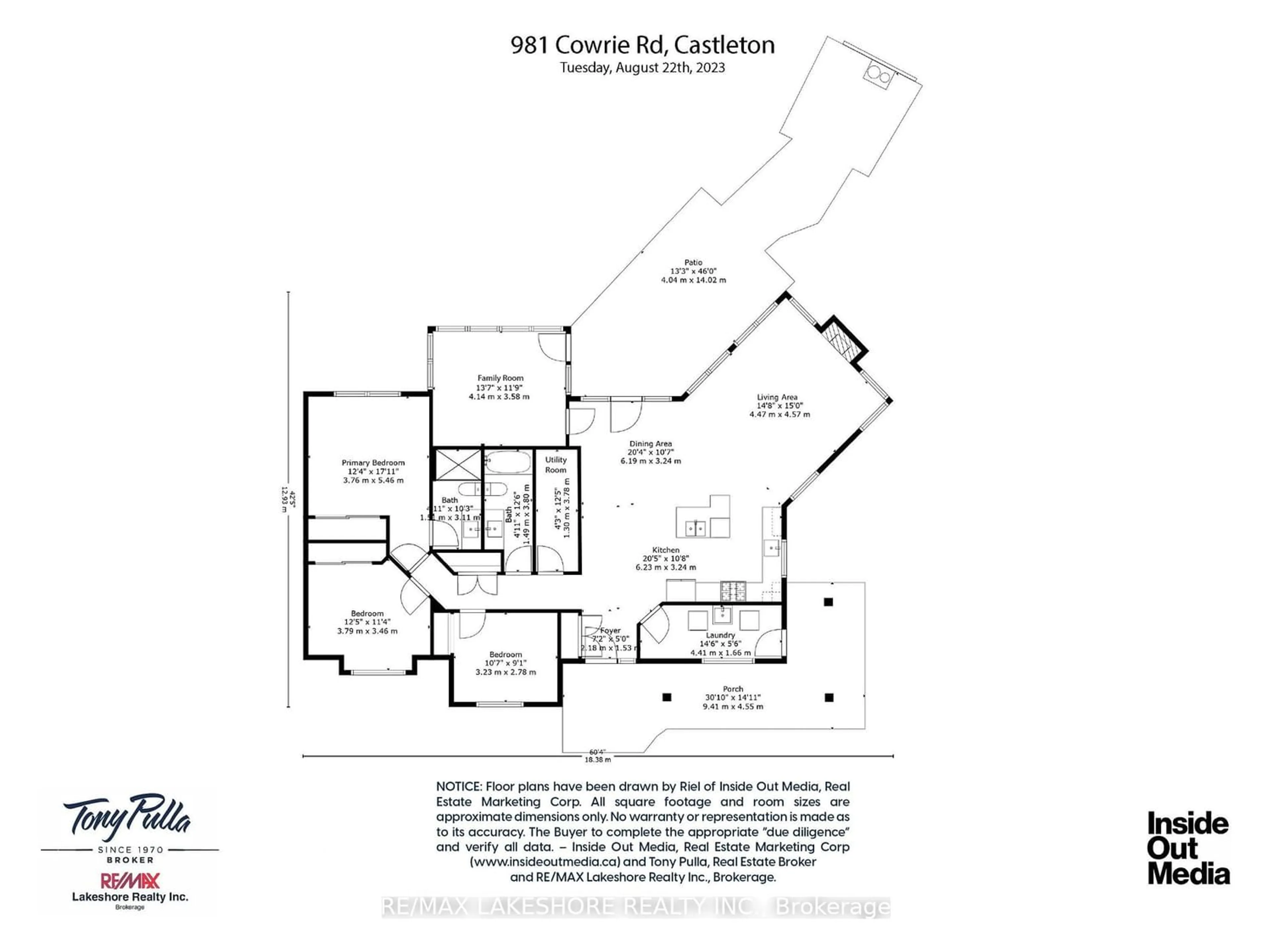Floor plan for 981 Cowie Rd, Cramahe Ontario K0K 1M0
