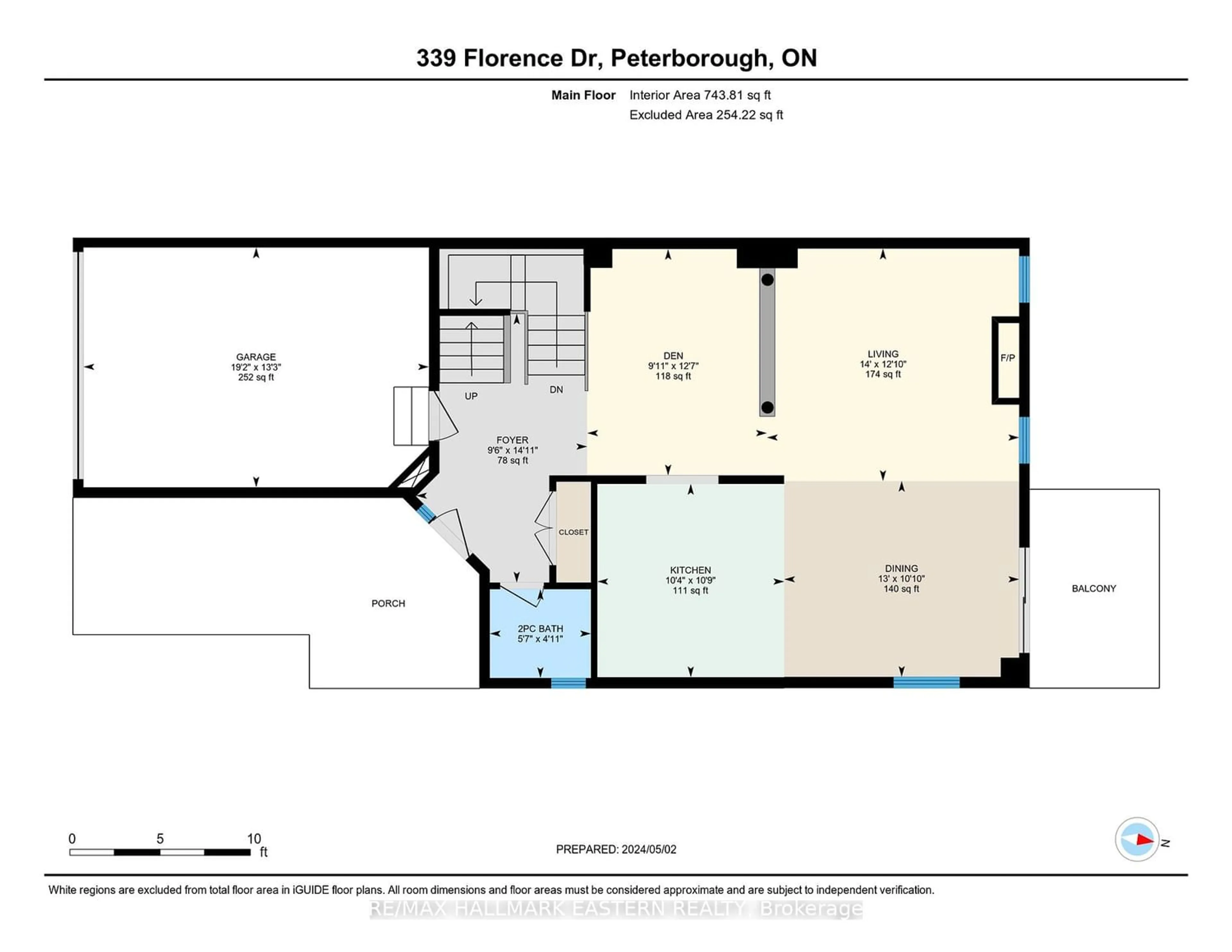 Floor plan for 339 Florence Dr, Peterborough Ontario K9J 0H8