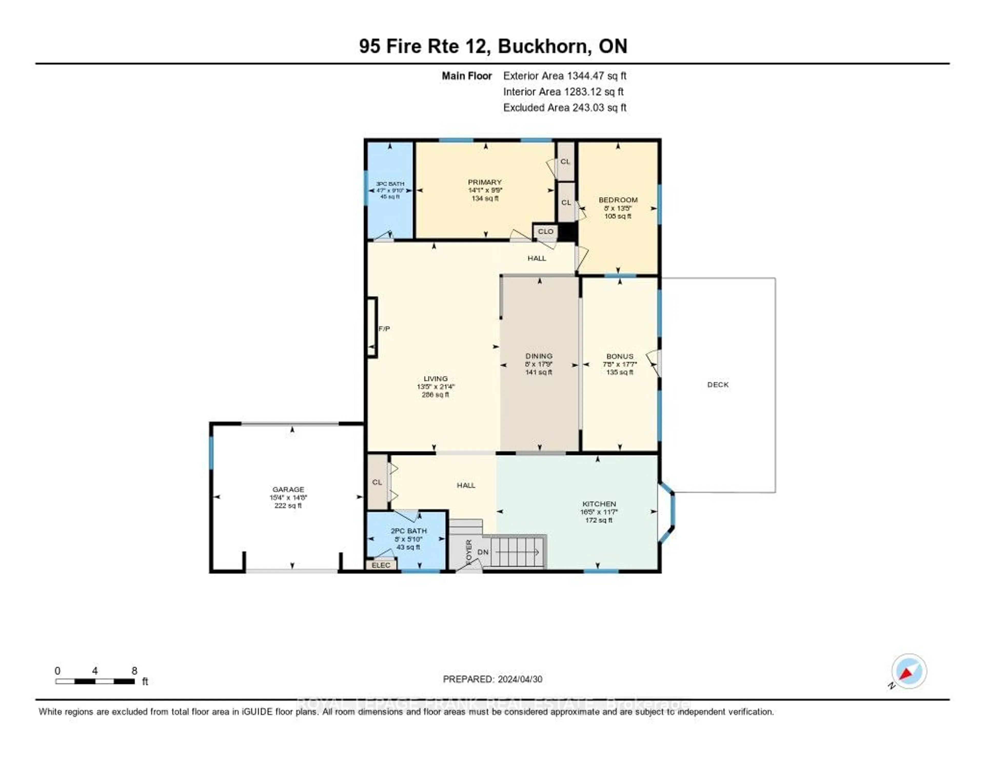 Floor plan for 95 Fire Route 12, Galway-Cavendish and Harvey Ontario K0L 1J0