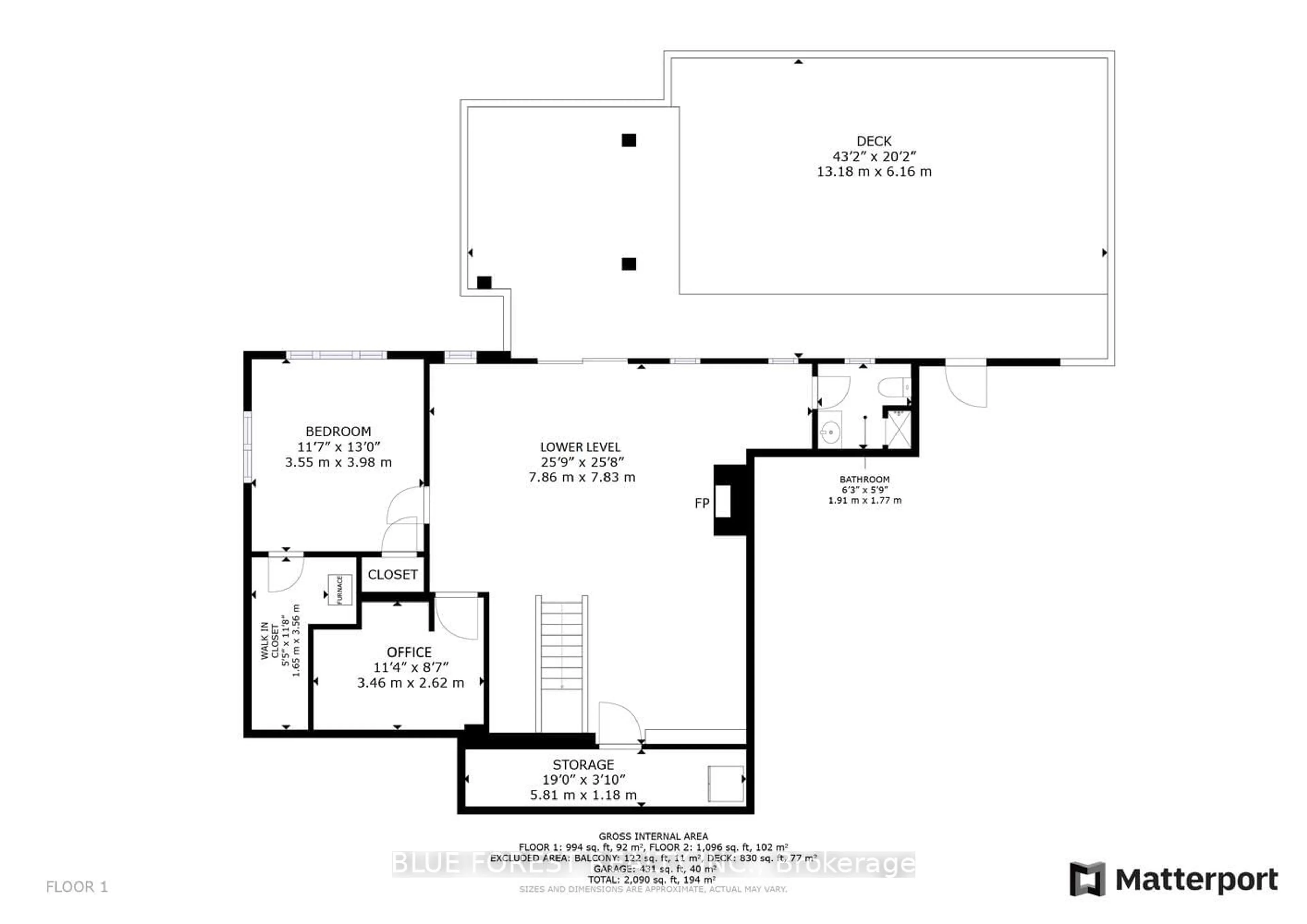 Floor plan for 4 Woodland Rd, Central Elgin Ontario N5P 1P2