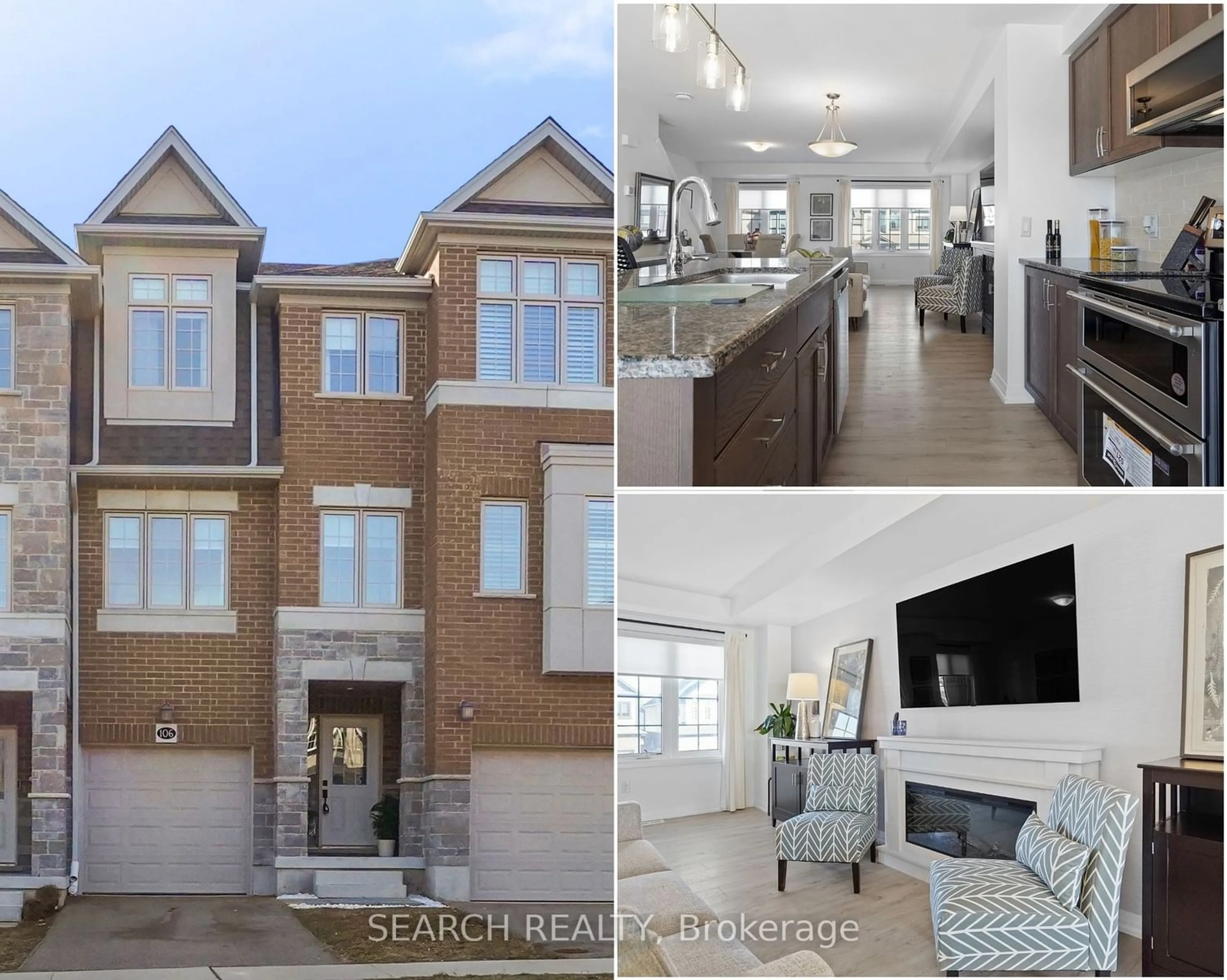 Home with brick exterior material for 106 Monarch Woods Dr, Kitchener Ontario N2P 0K3