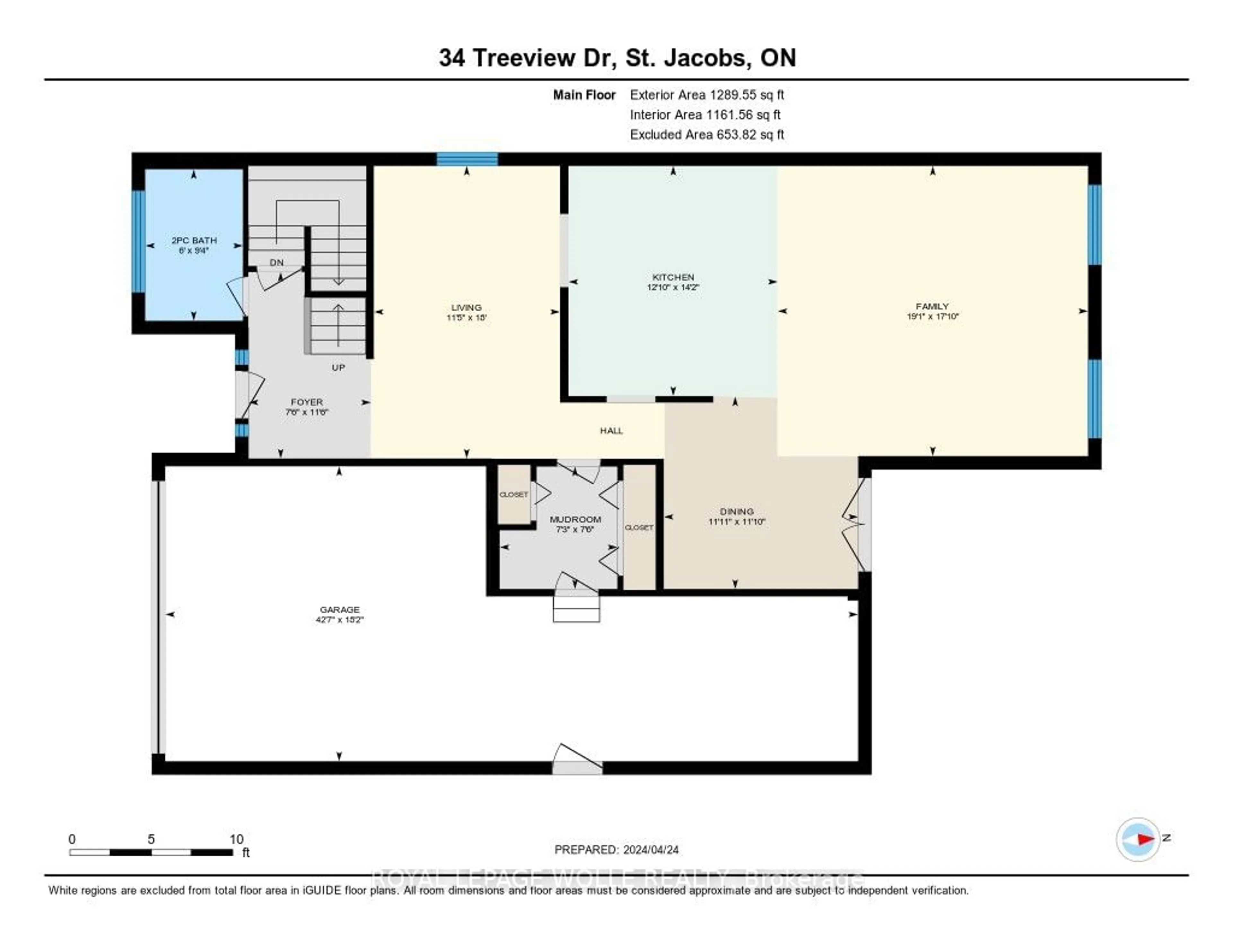 Floor plan for 34 Treeview Dr, Waterloo Ontario N0B 2N0