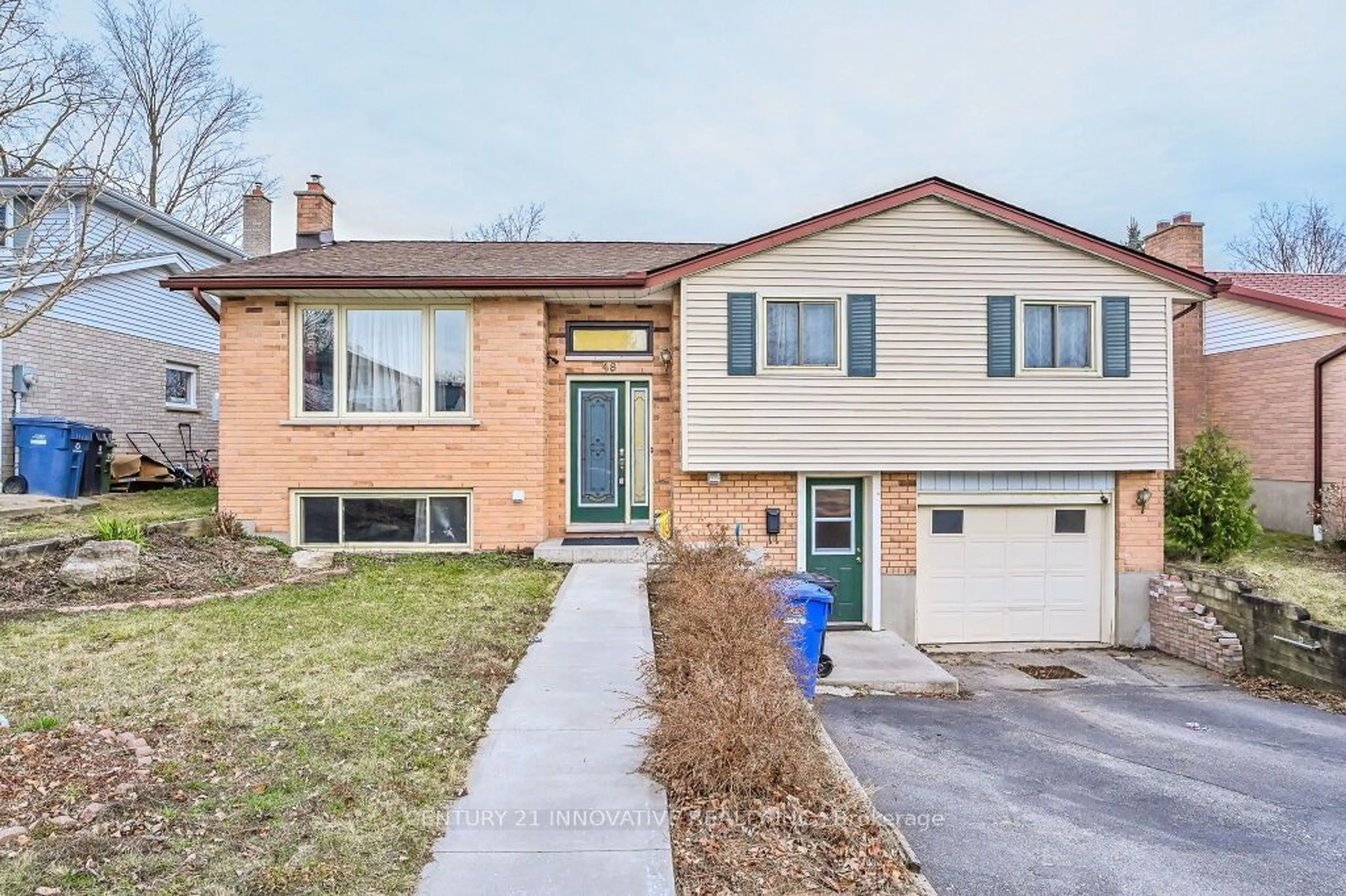 Home with brick exterior material for 48 Rochelle Dr, Guelph Ontario N1K 1L2
