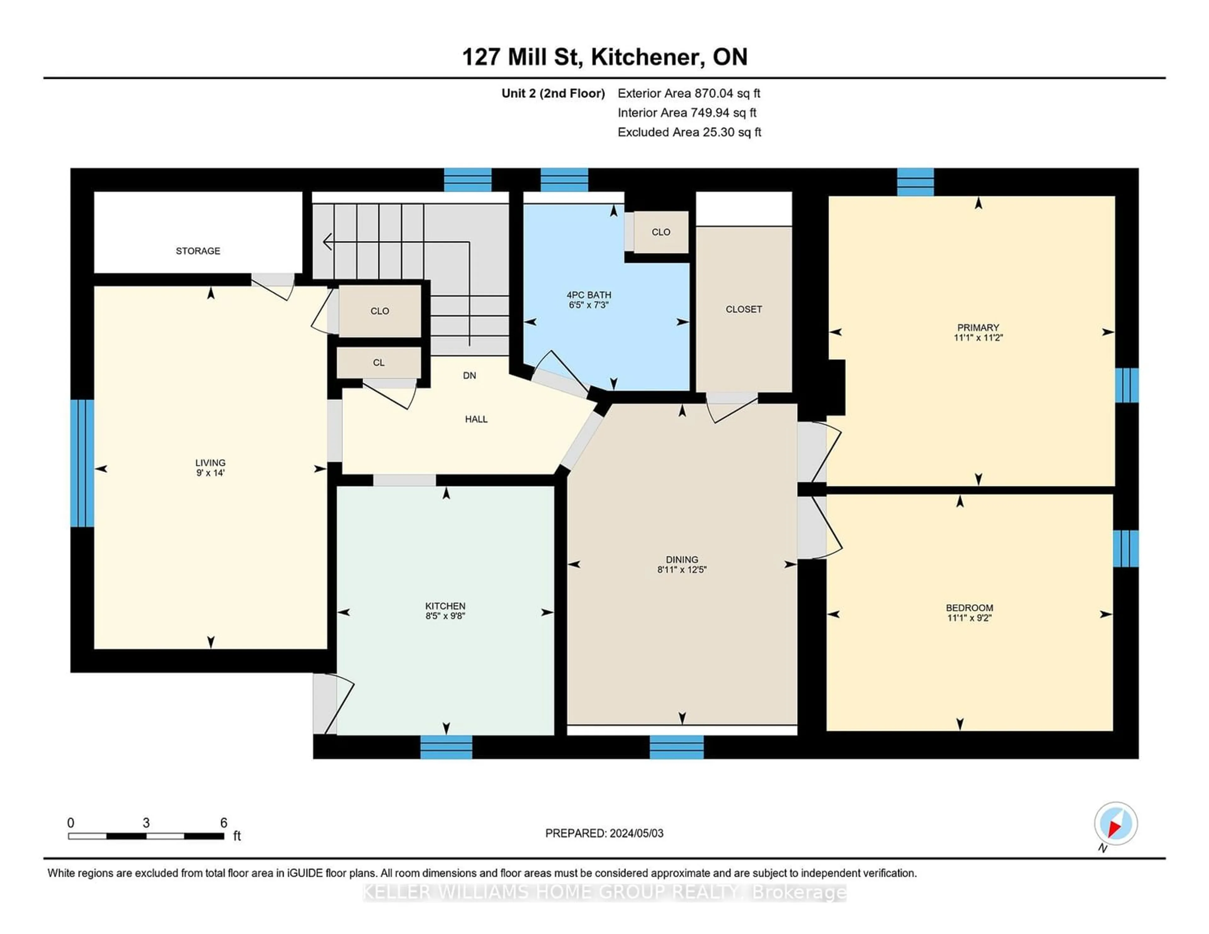 Floor plan for 127 Mill St, Kitchener Ontario N2M 3P7