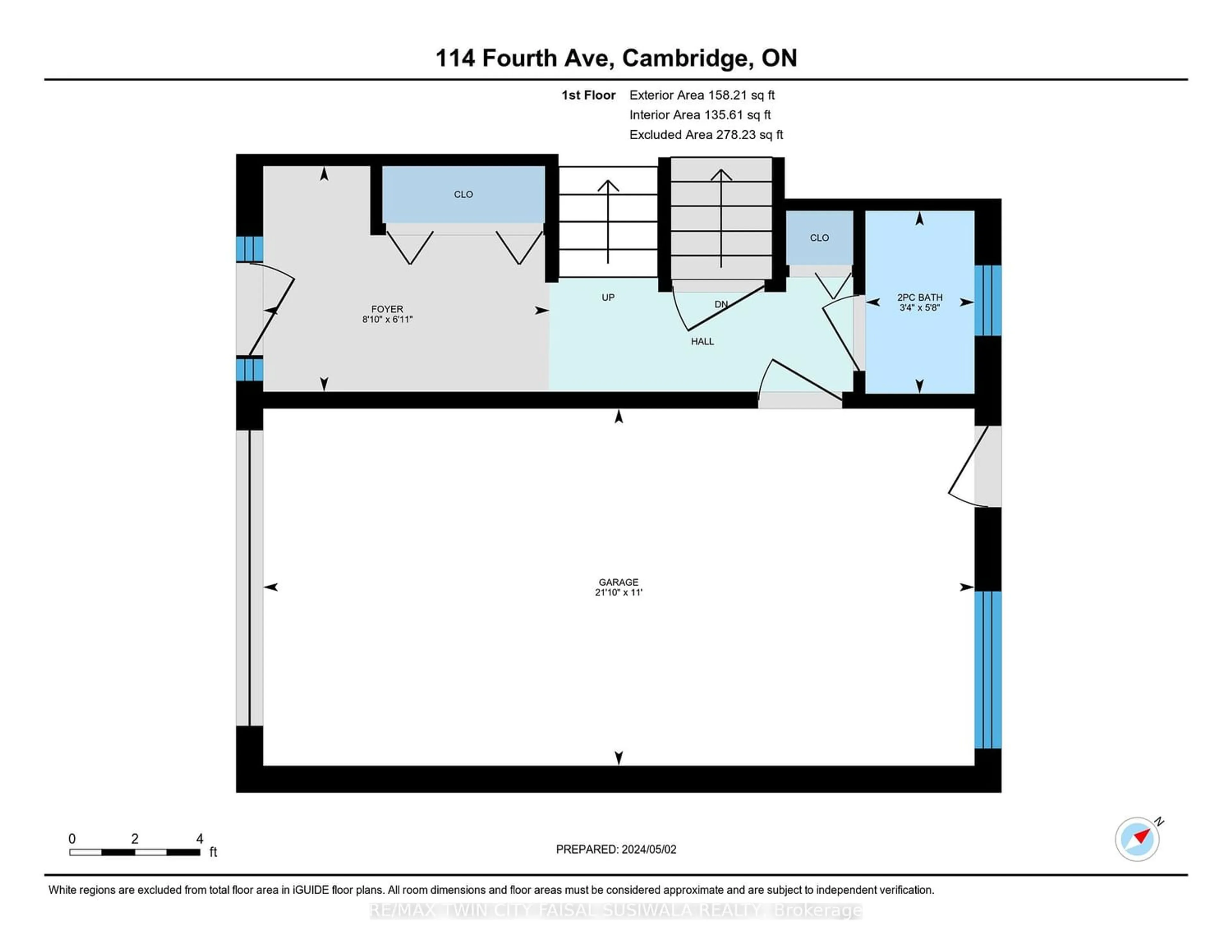 Floor plan for 114 Fourth Ave, Cambridge Ontario N1S 2E7