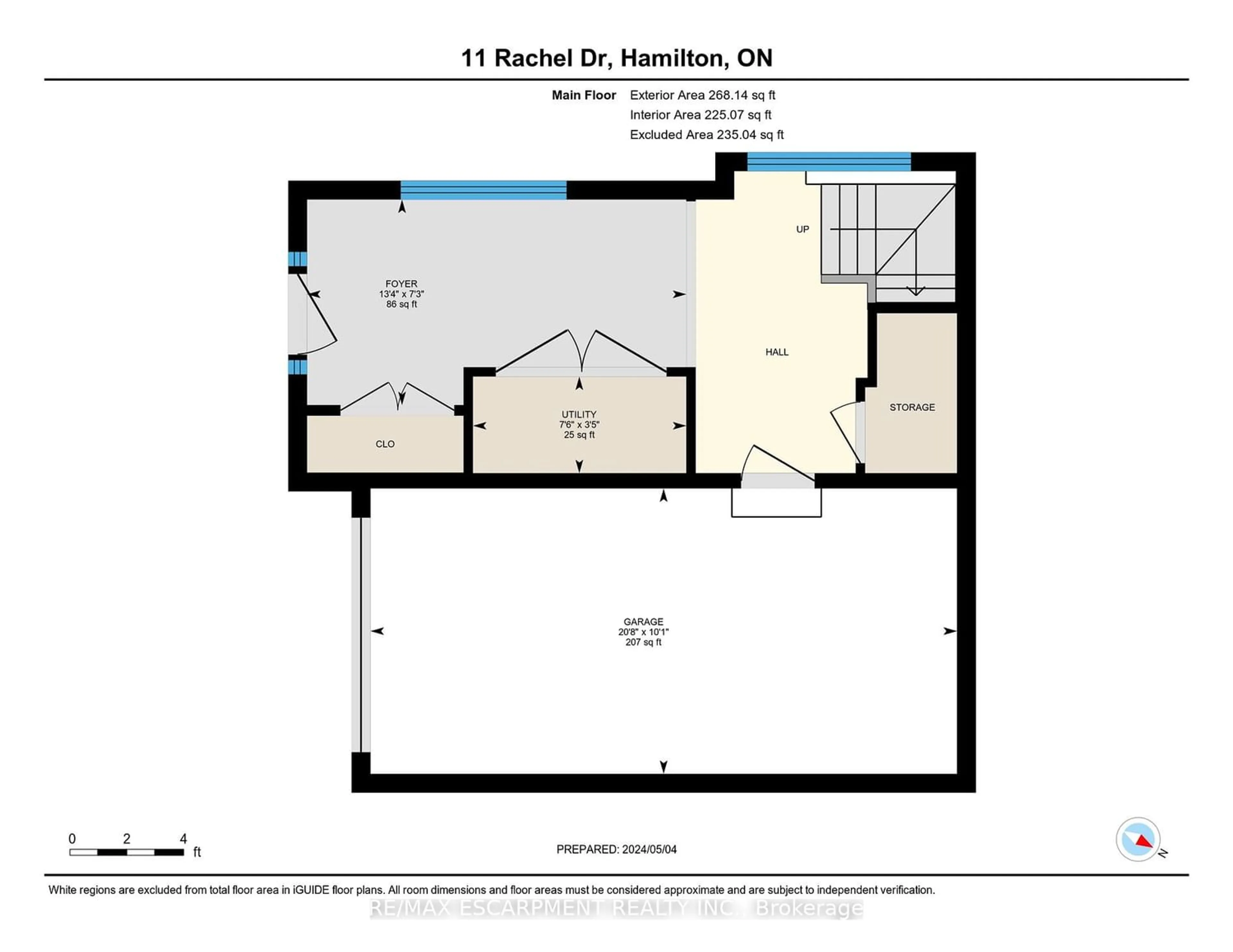 Floor plan for 11 Rachel Dr, Hamilton Ontario L8E 0E4