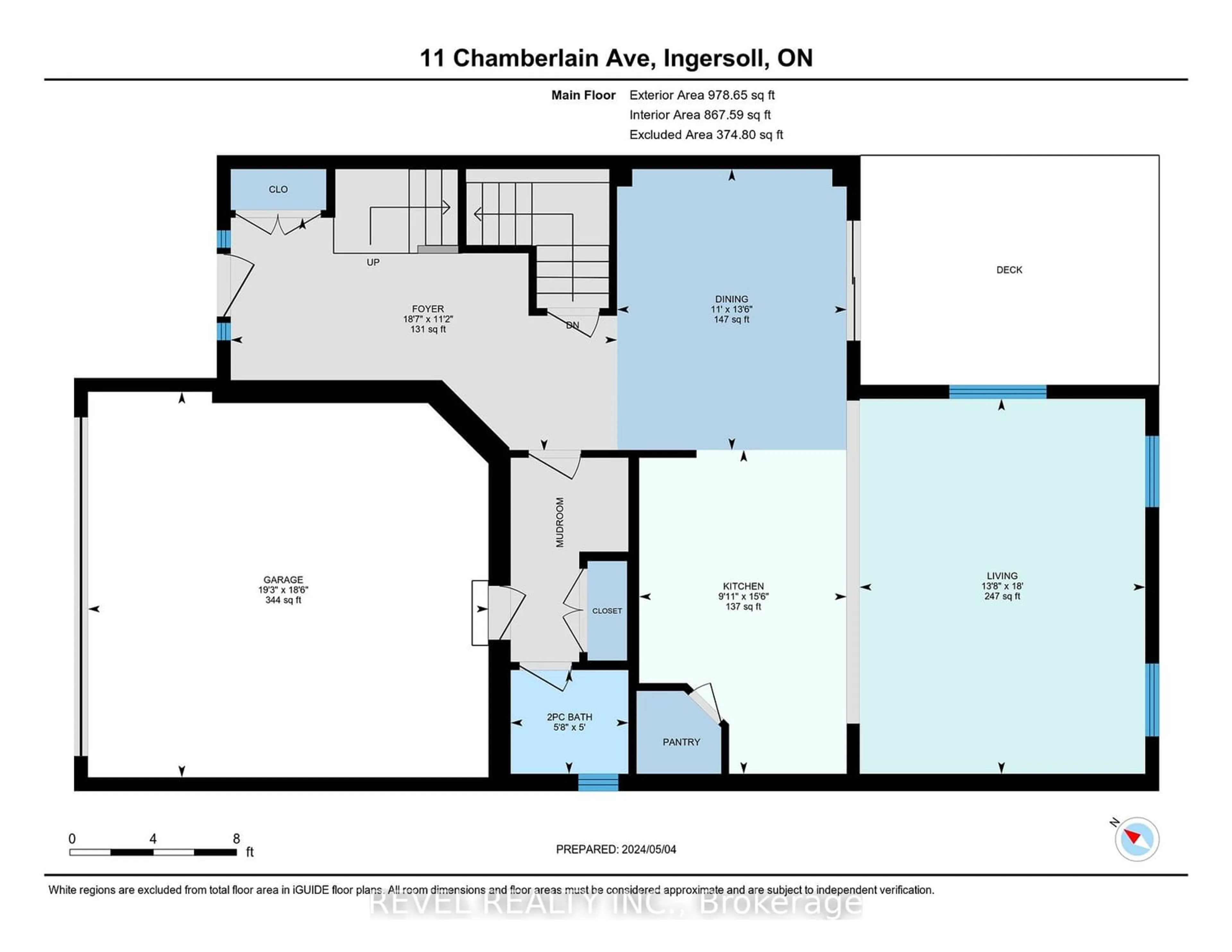 Floor plan for 11 Chamberlain Ave, Ingersoll Ontario N5C 0C6