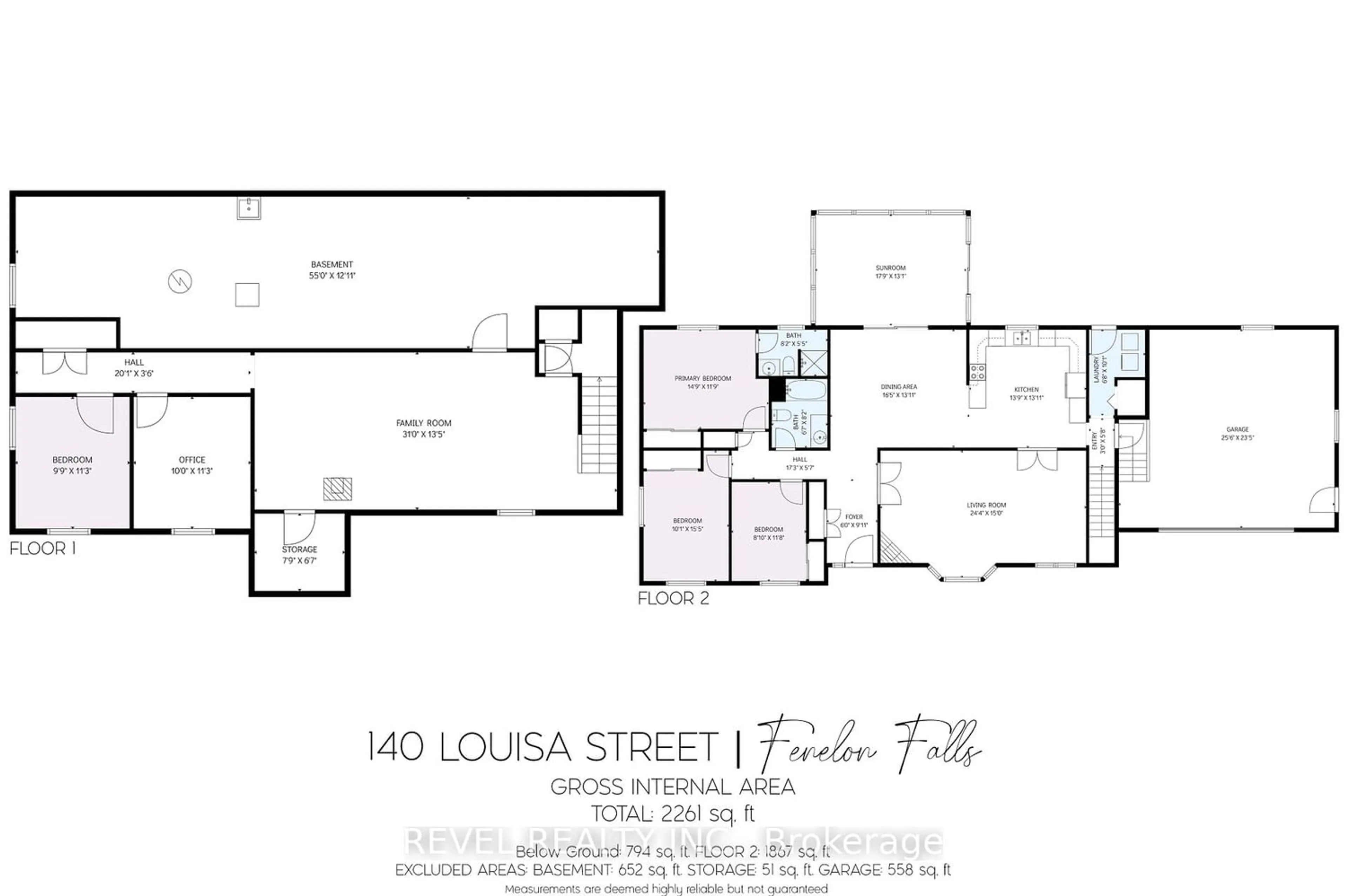 Floor plan for 140 Louisa St, Kawartha Lakes Ontario K0M 1N0