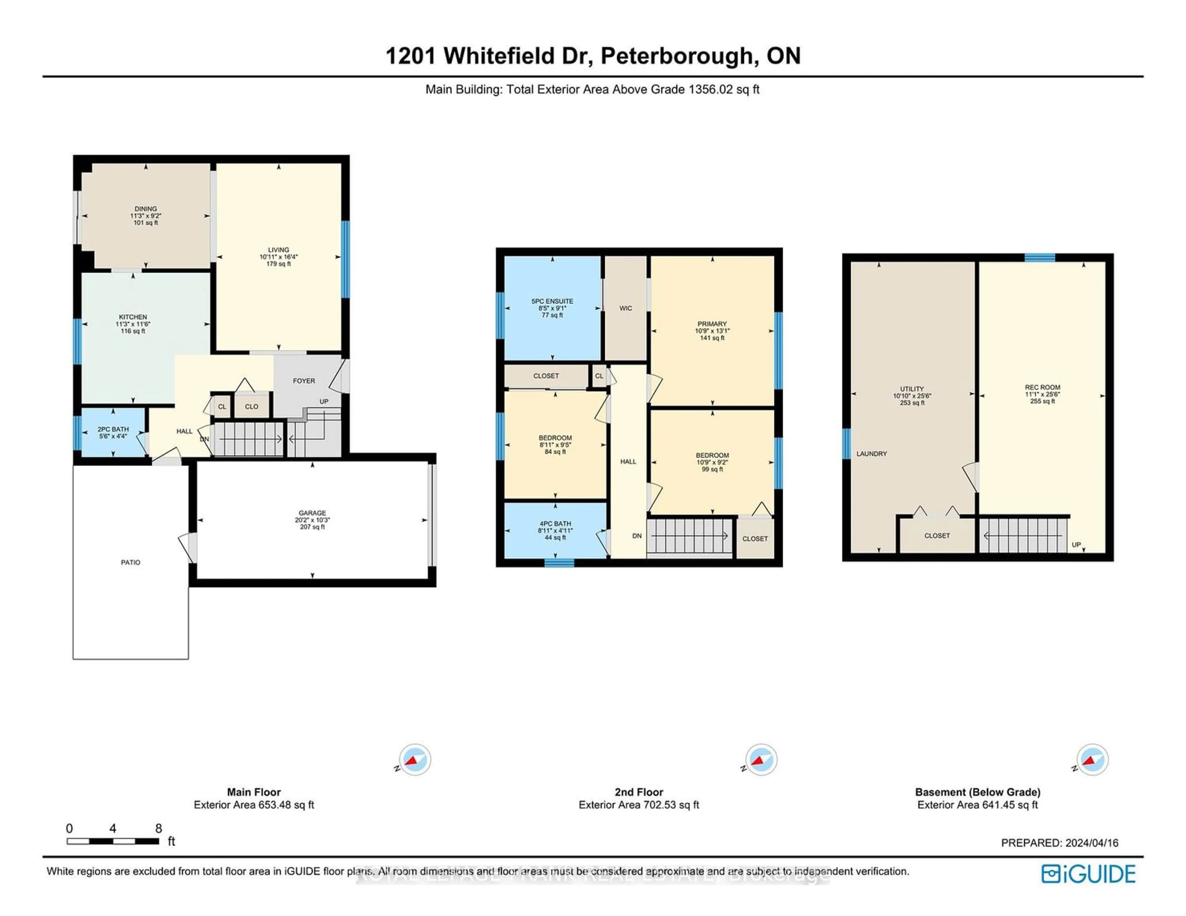 Floor plan for 1201 Whitefield Dr, Peterborough Ontario K9J 7R7