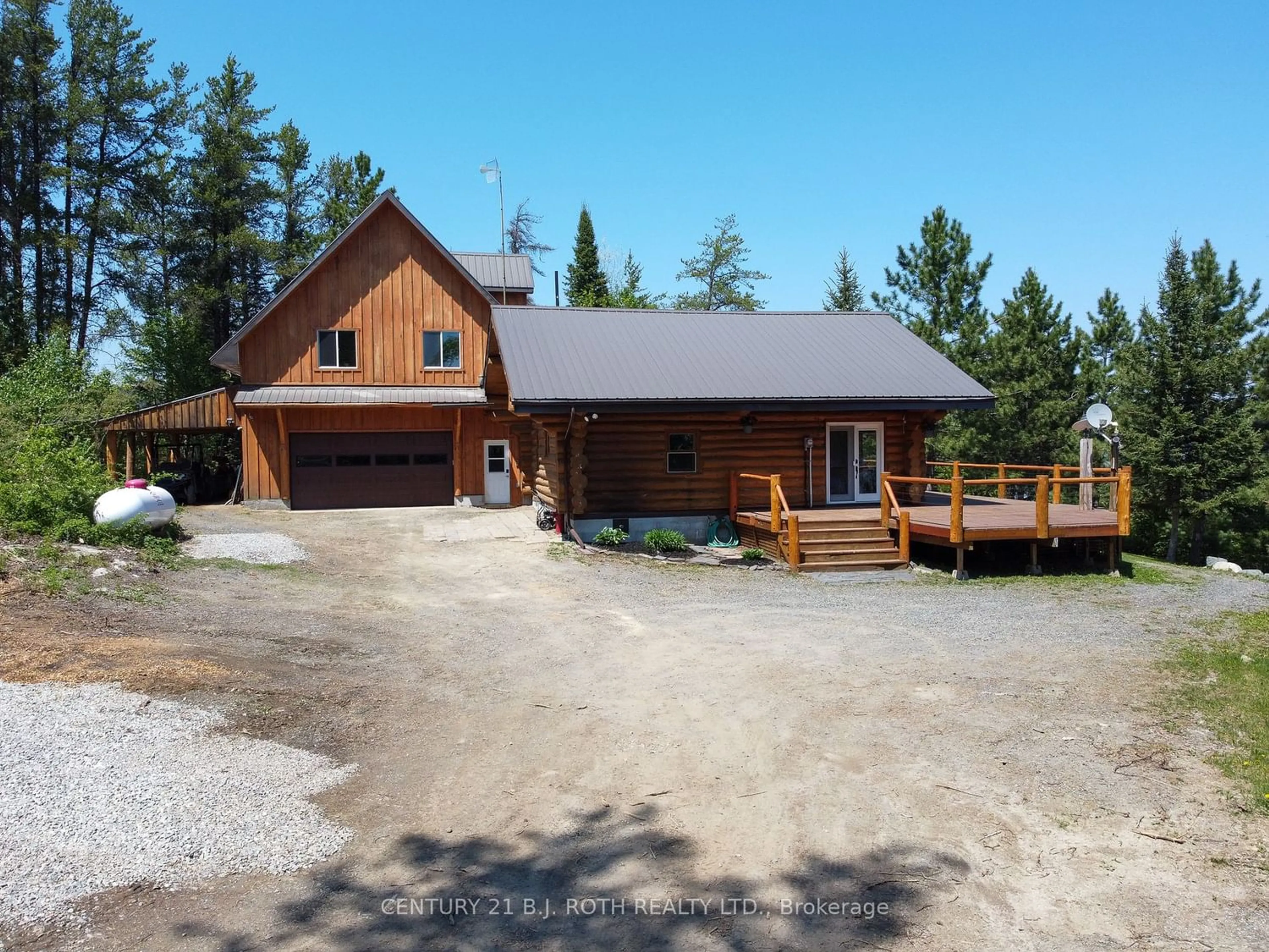 Frontside or backside of a home, cottage for 59 White Bear Crt, Temagami Ontario P0H 2H0