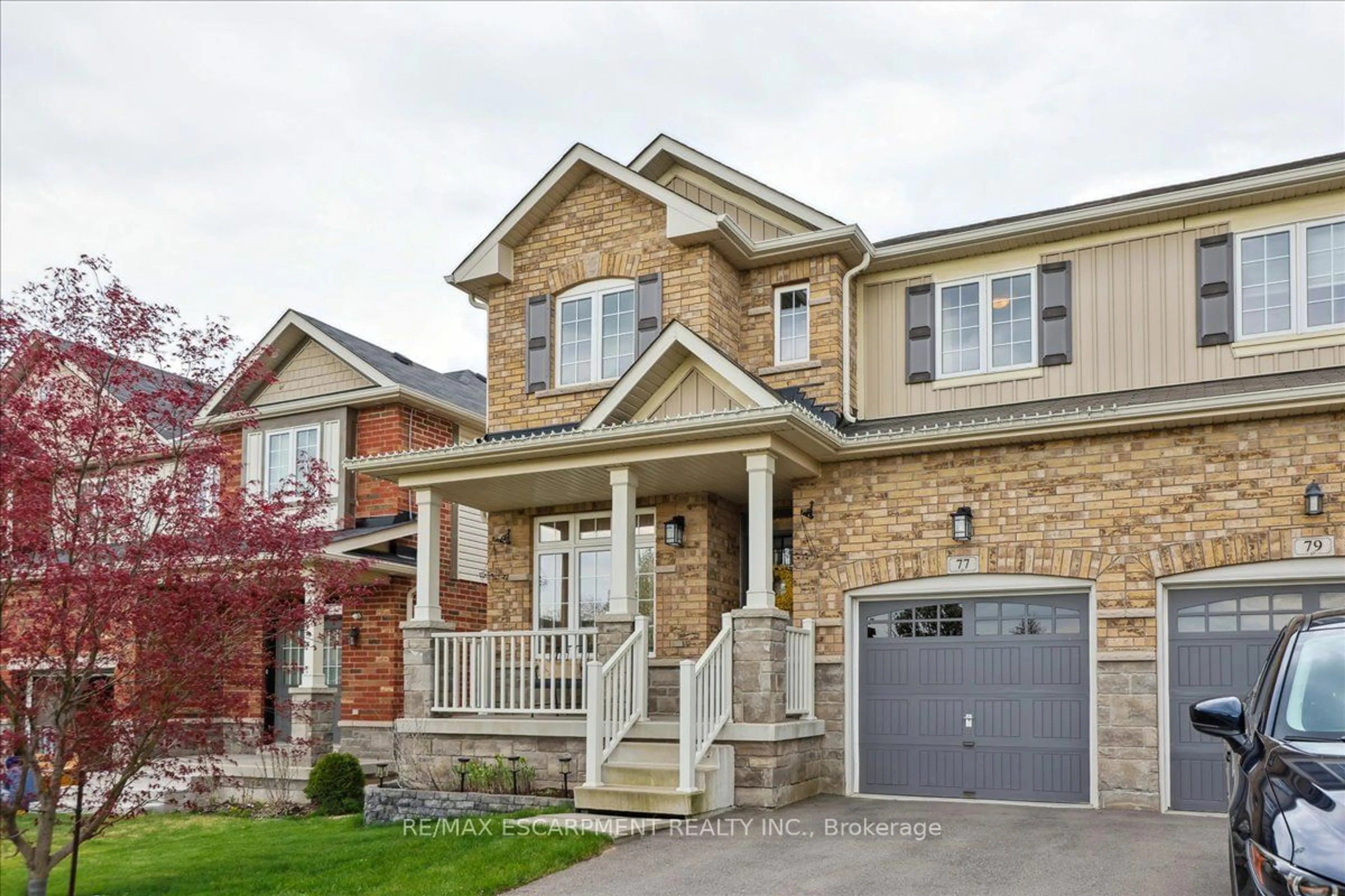 Home with brick exterior material for 77 Sadielou Blvd, Hamilton Ontario L0R 2H1