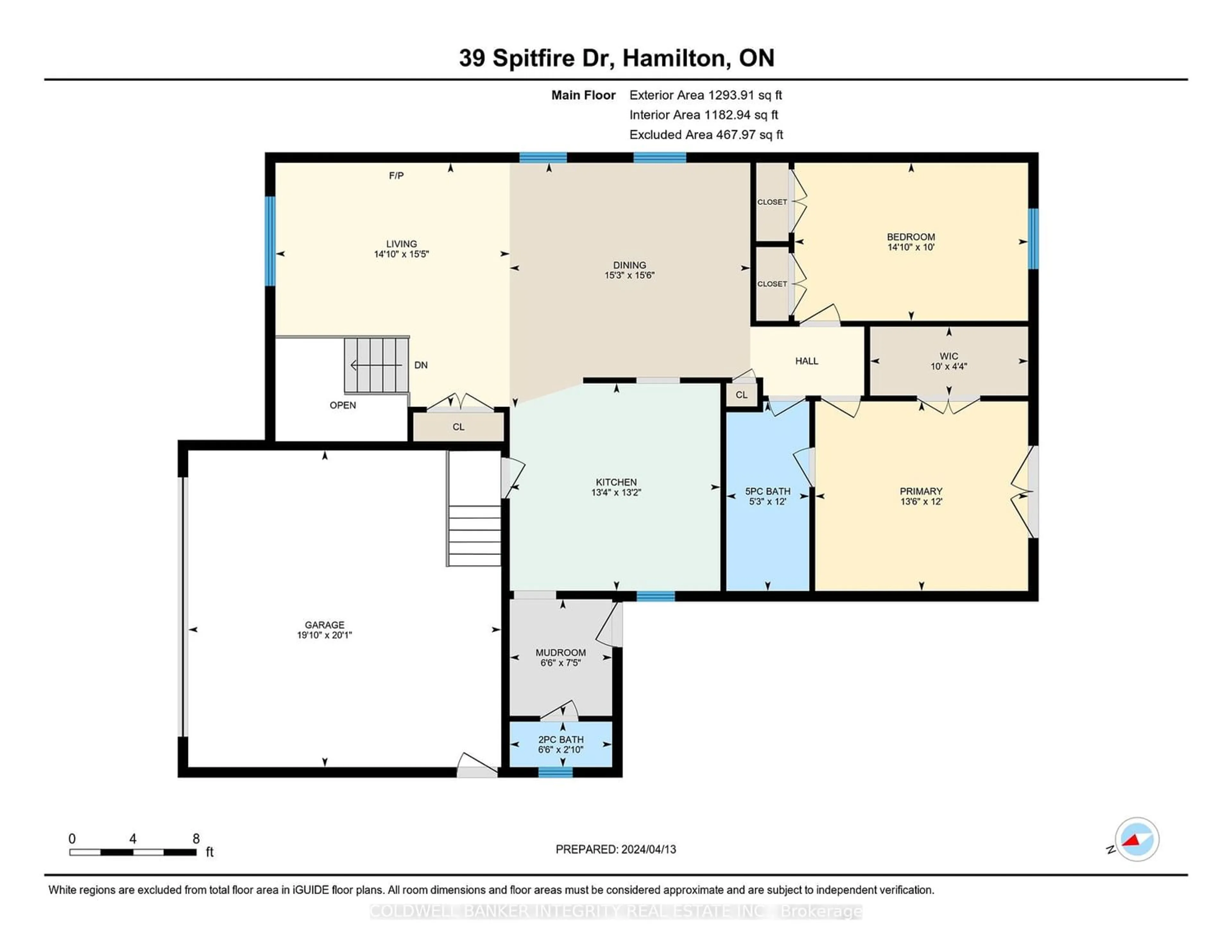 Floor plan for 39 Spitfire Dr, Hamilton Ontario L0R 1W0